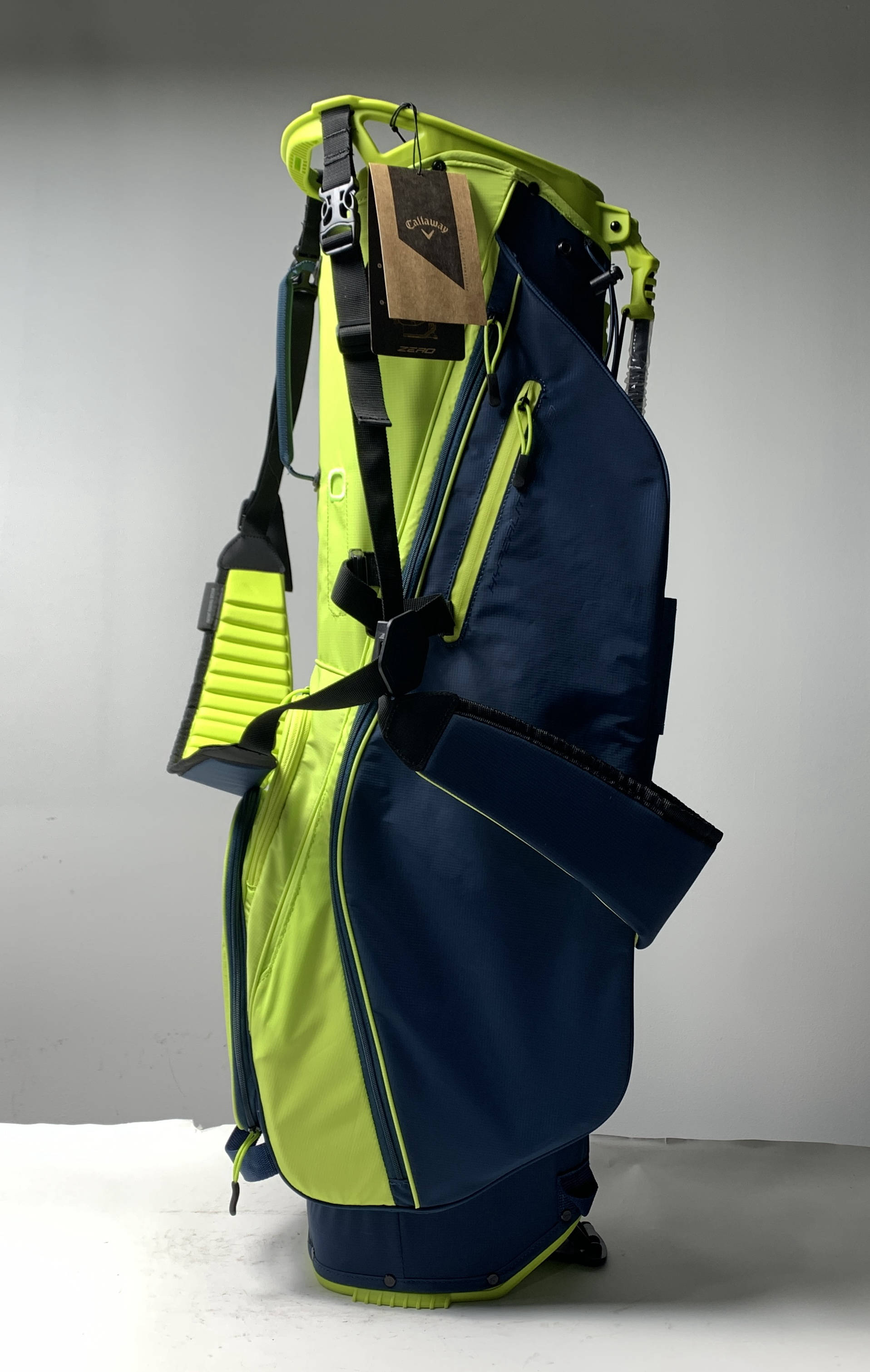 Callaway Hyperlite Zero Stand Bag Yellow Blue 4-Way Divide Strap