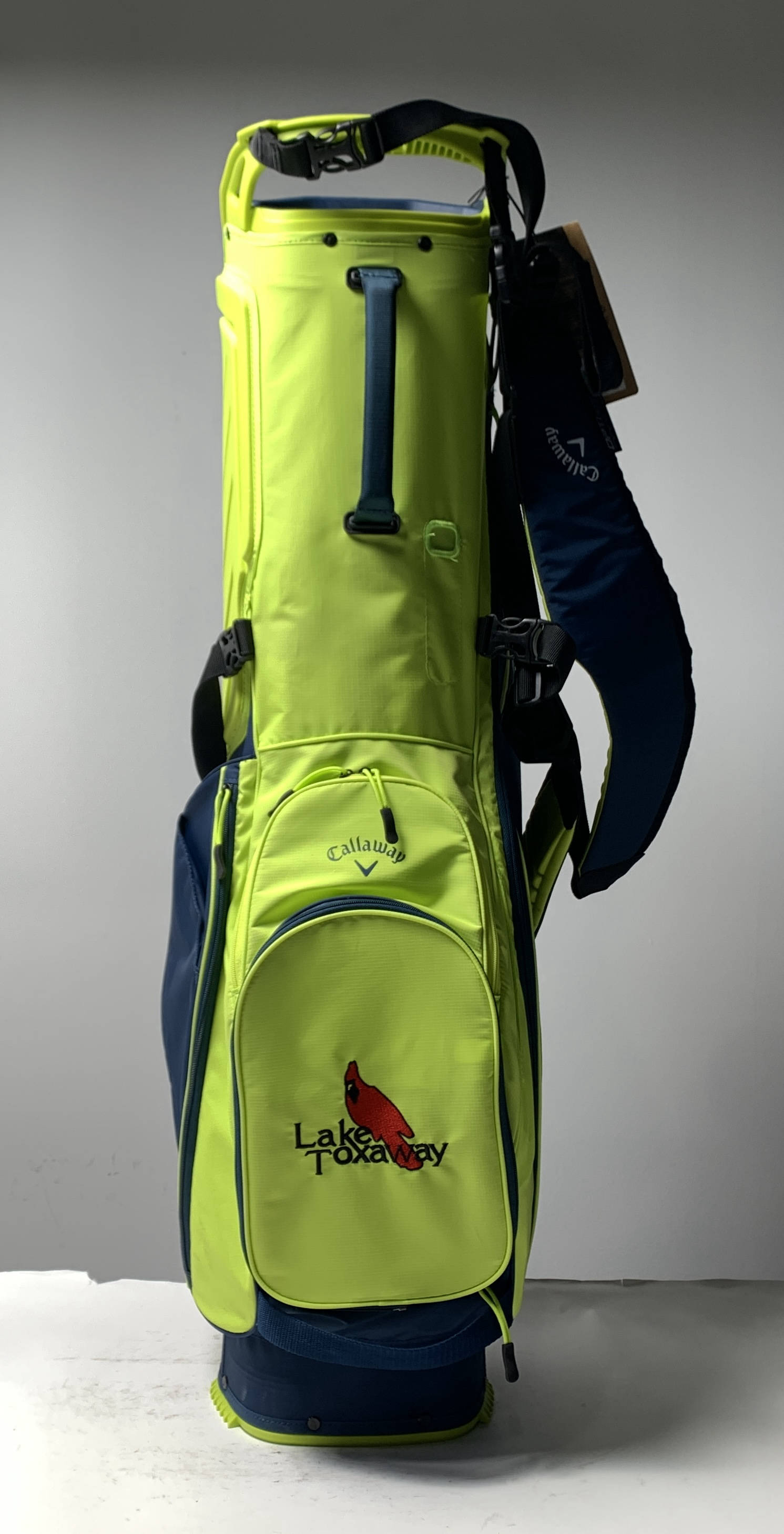 Callaway グリーン レザー ポーチ Callaway Hyperlite Zero Stand Bag Yellow Blue 4-Way Divide Strap