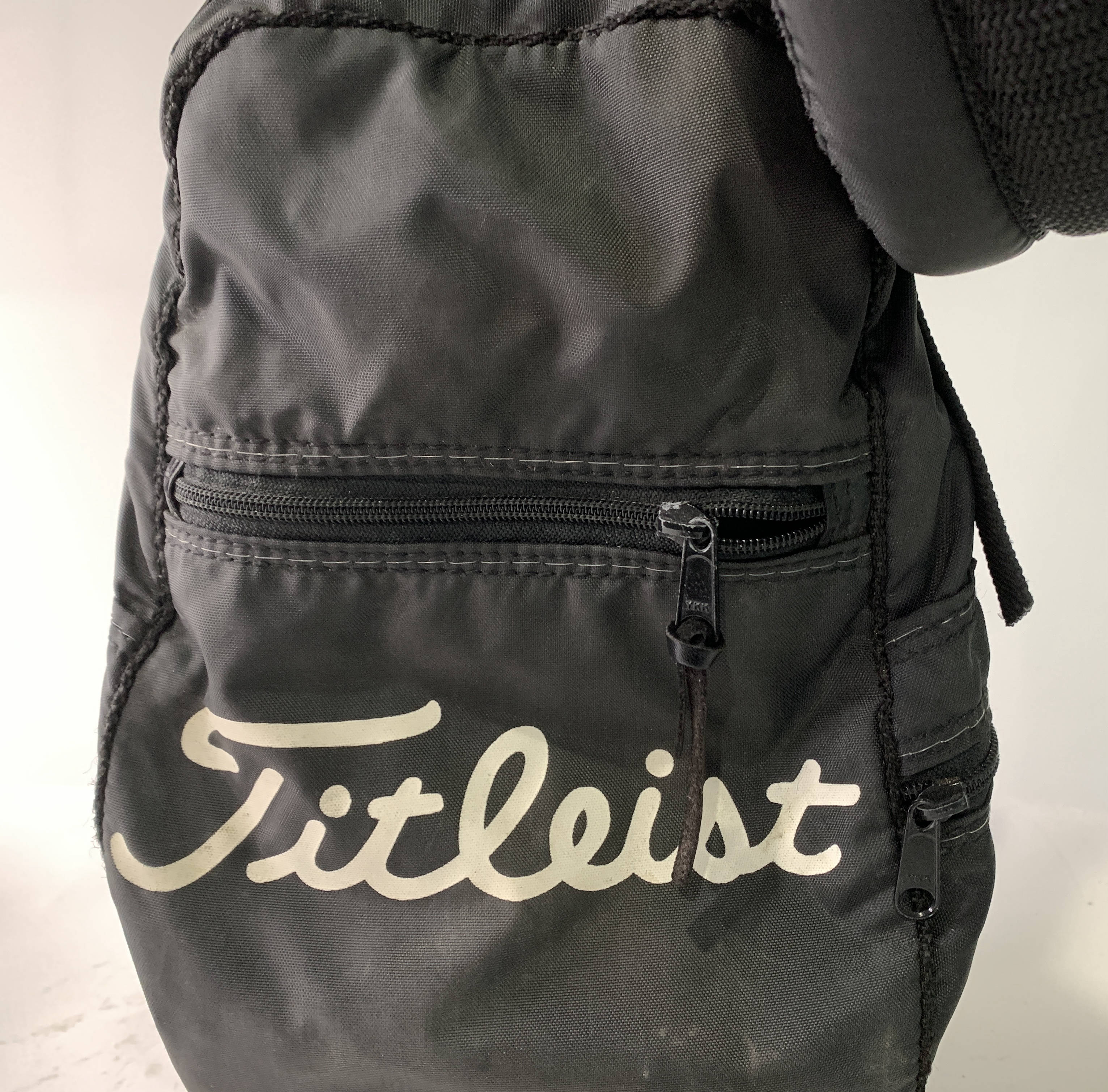 Titleist Vintage Retro Carry Bag Black 3-Way Divide Single Strap