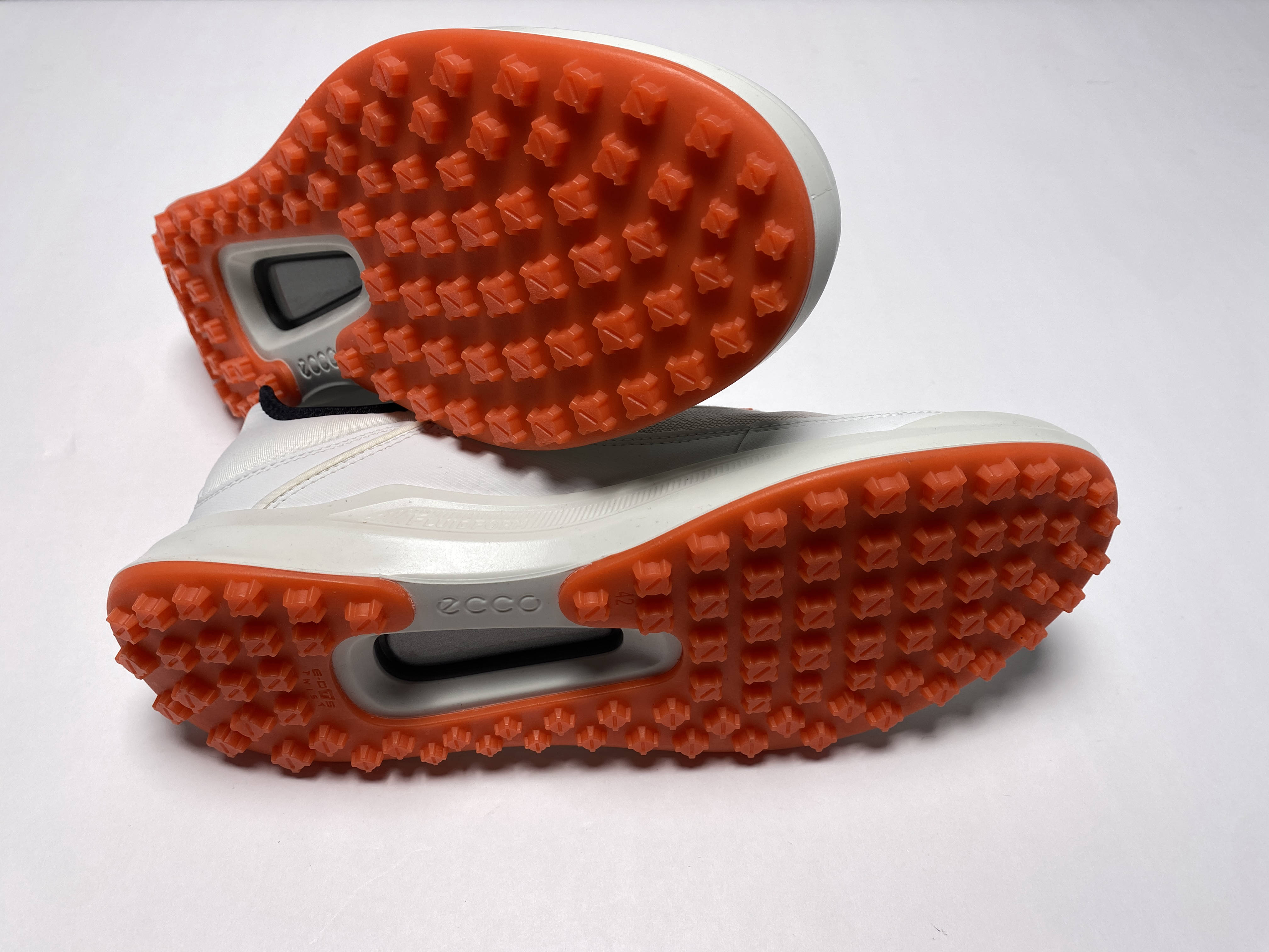 ECCO Core Golf Shoes White Calendula Men's SZ 8-8.5 (100814 60234