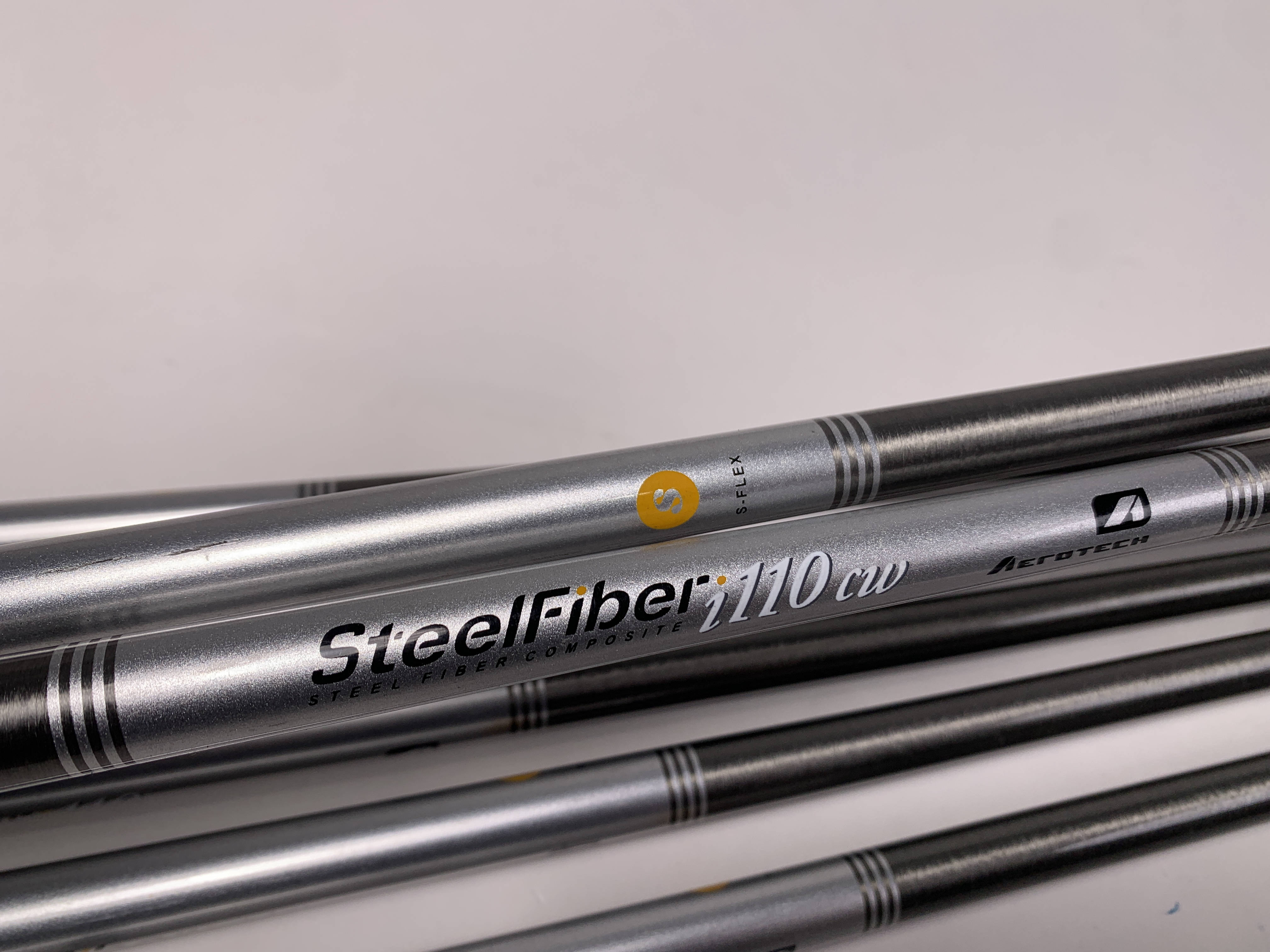SteelFiber 10 R-FLEX シャフト 7本セット　PW〜4i Mizuno Pro 245 Iron Set 4-PW AeroTech SteelFiber i110 CW Stiff