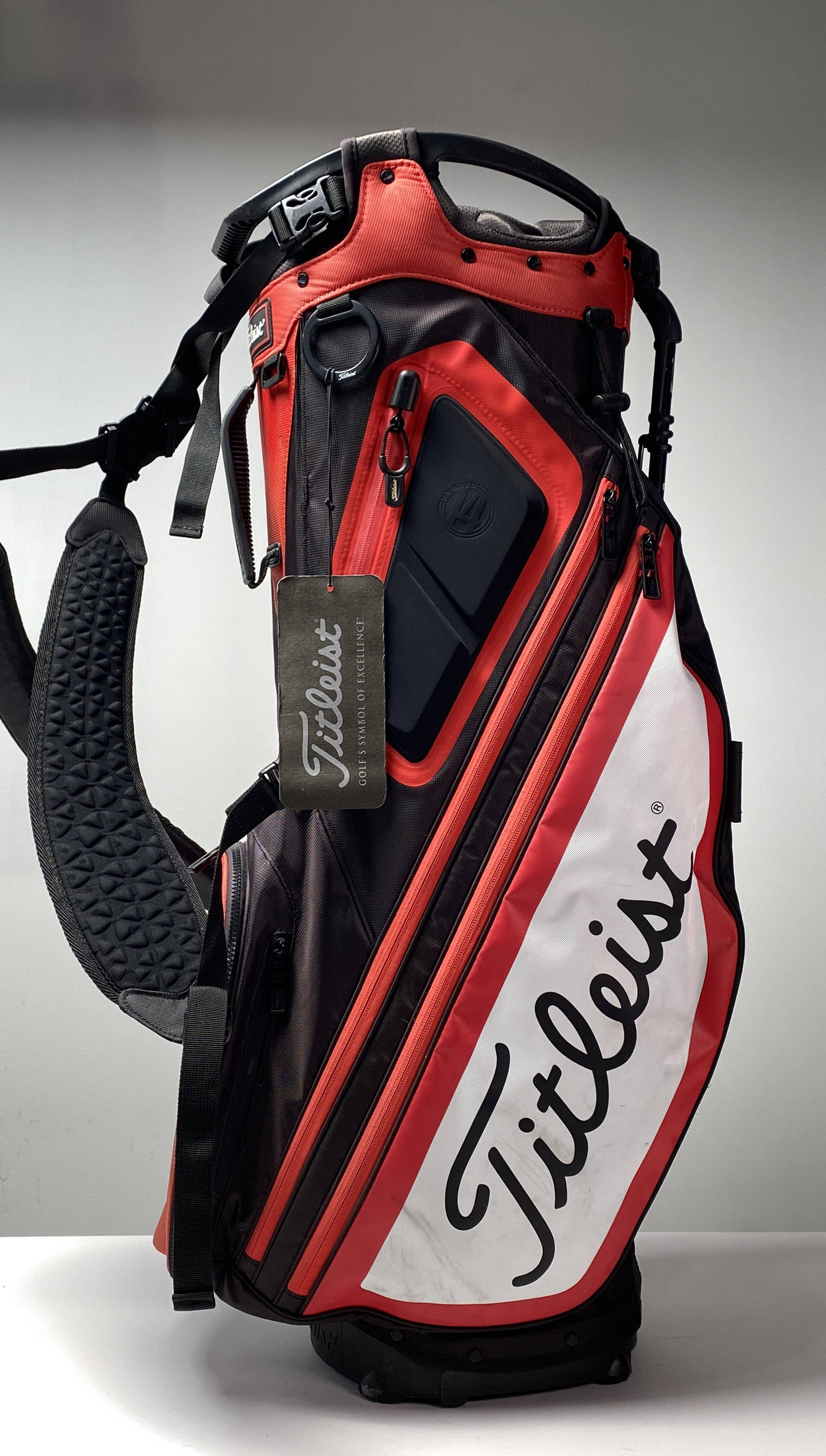 Titleist Hybrid 14 Stand Bag Black Red White 14-Way Divide Dual