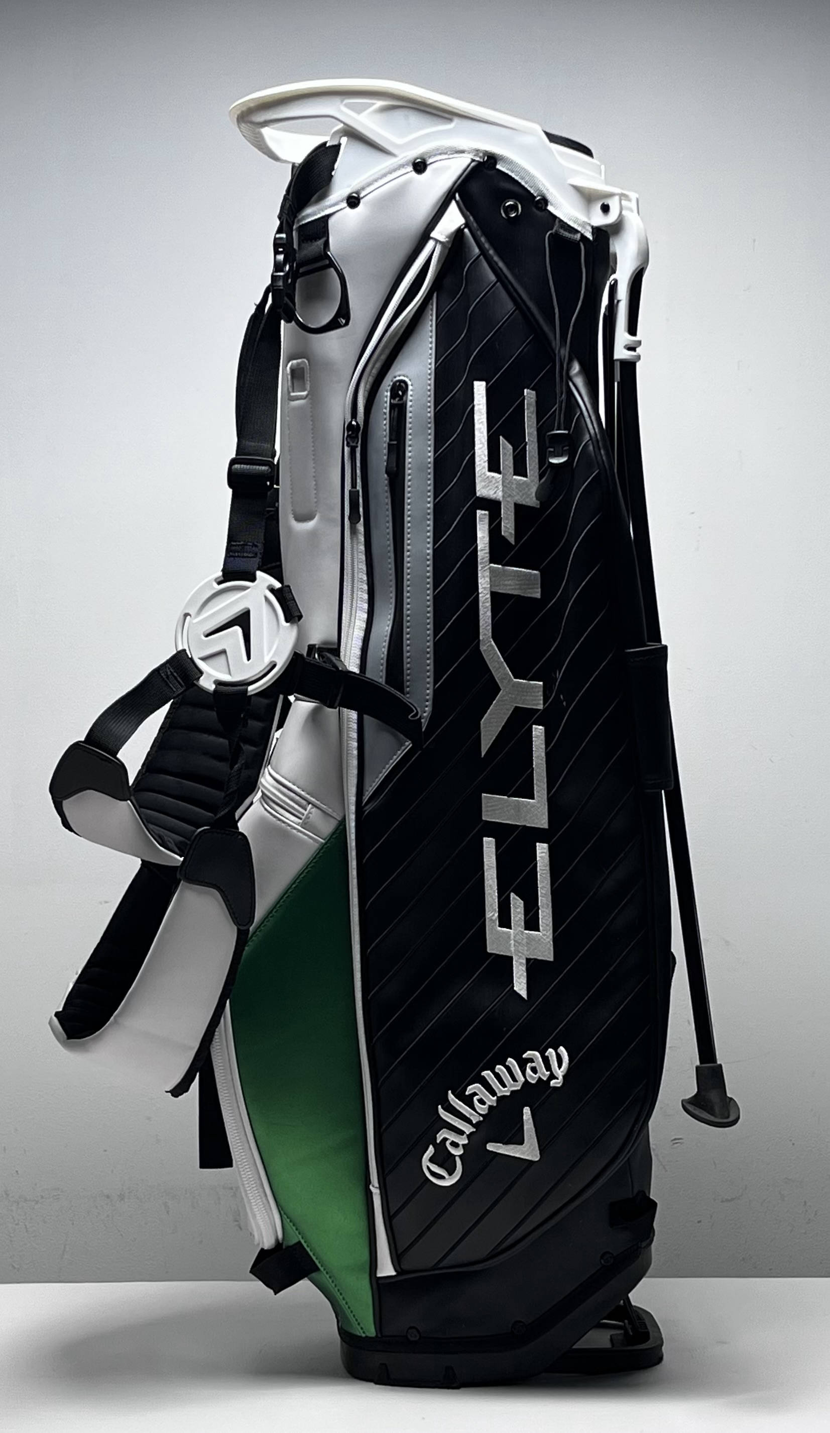 Callaway Elyte Mini Staff Stand Bag White 4-Way Divide Dual Strap