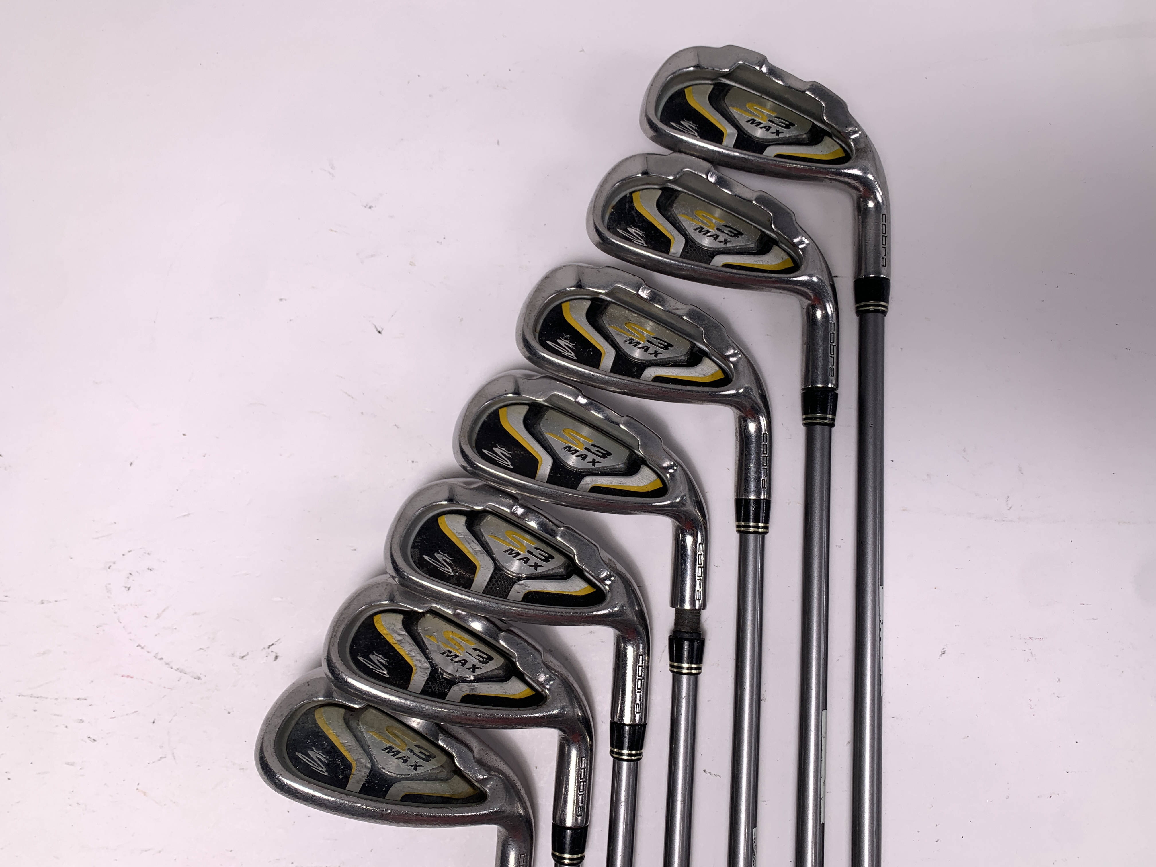 Set fer à repasser droitier Cobra S3 MAX 7-9,P,S graphite tige Flex R