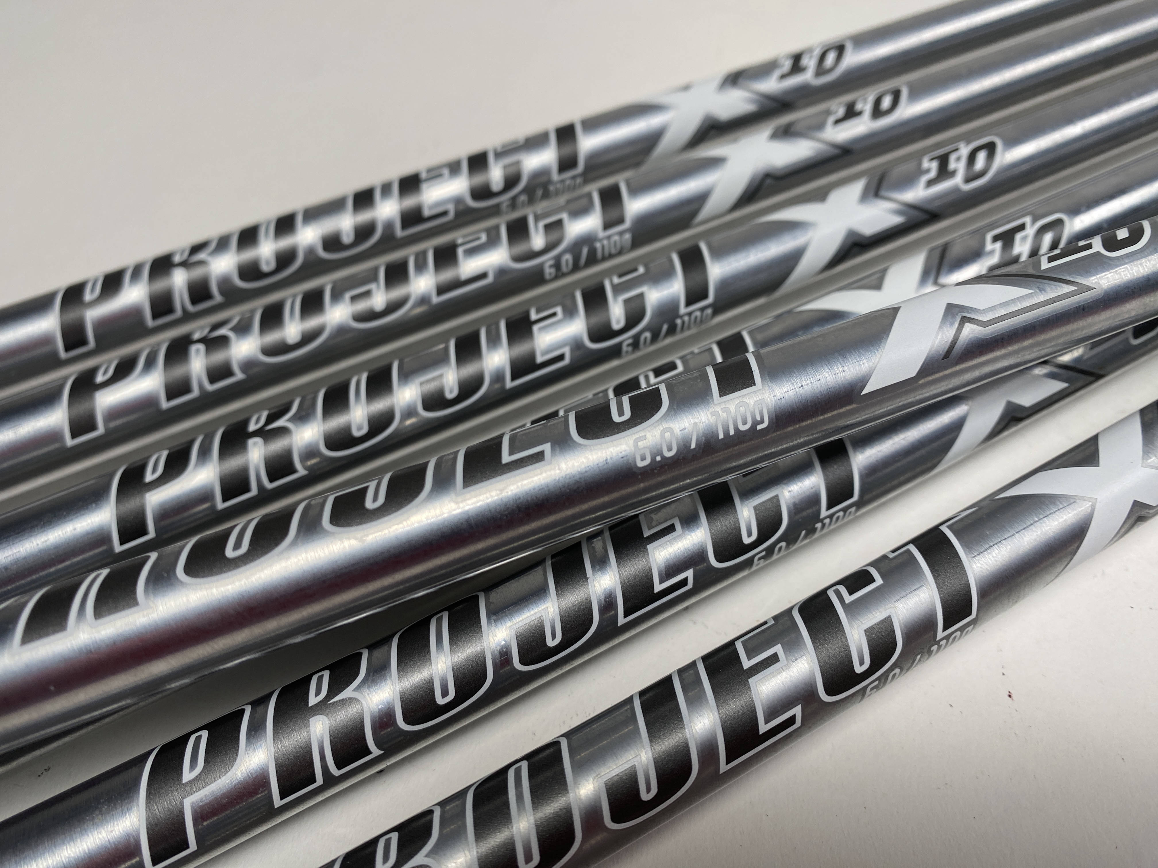 Project X IO 6.0 110g Stiff Steel Iron Set of 7 Shafts 34''-36.75
