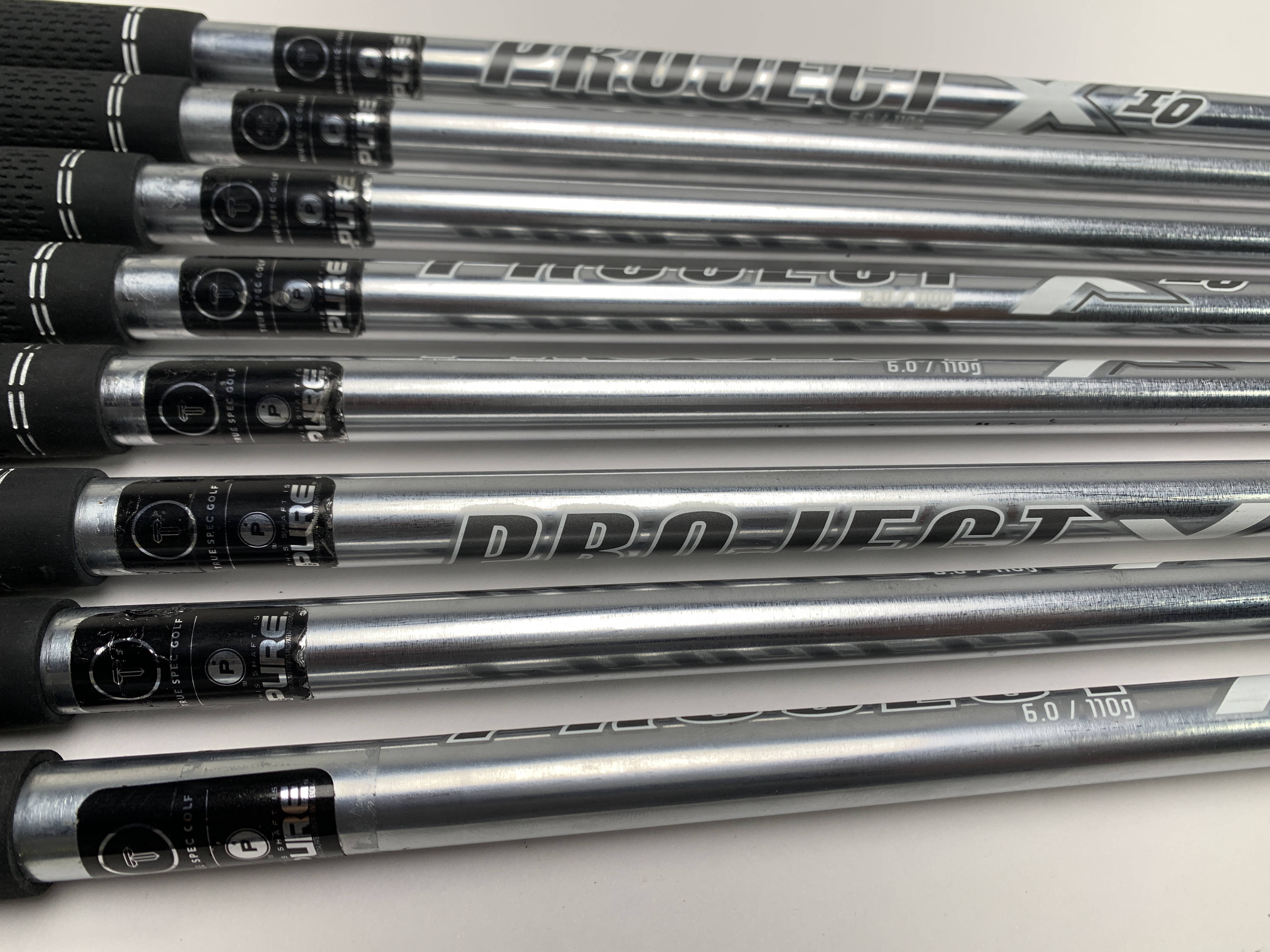 Project X IO 6.0 110g Stiff Steel Iron Set 8 Shafts 34.25''-37.50
