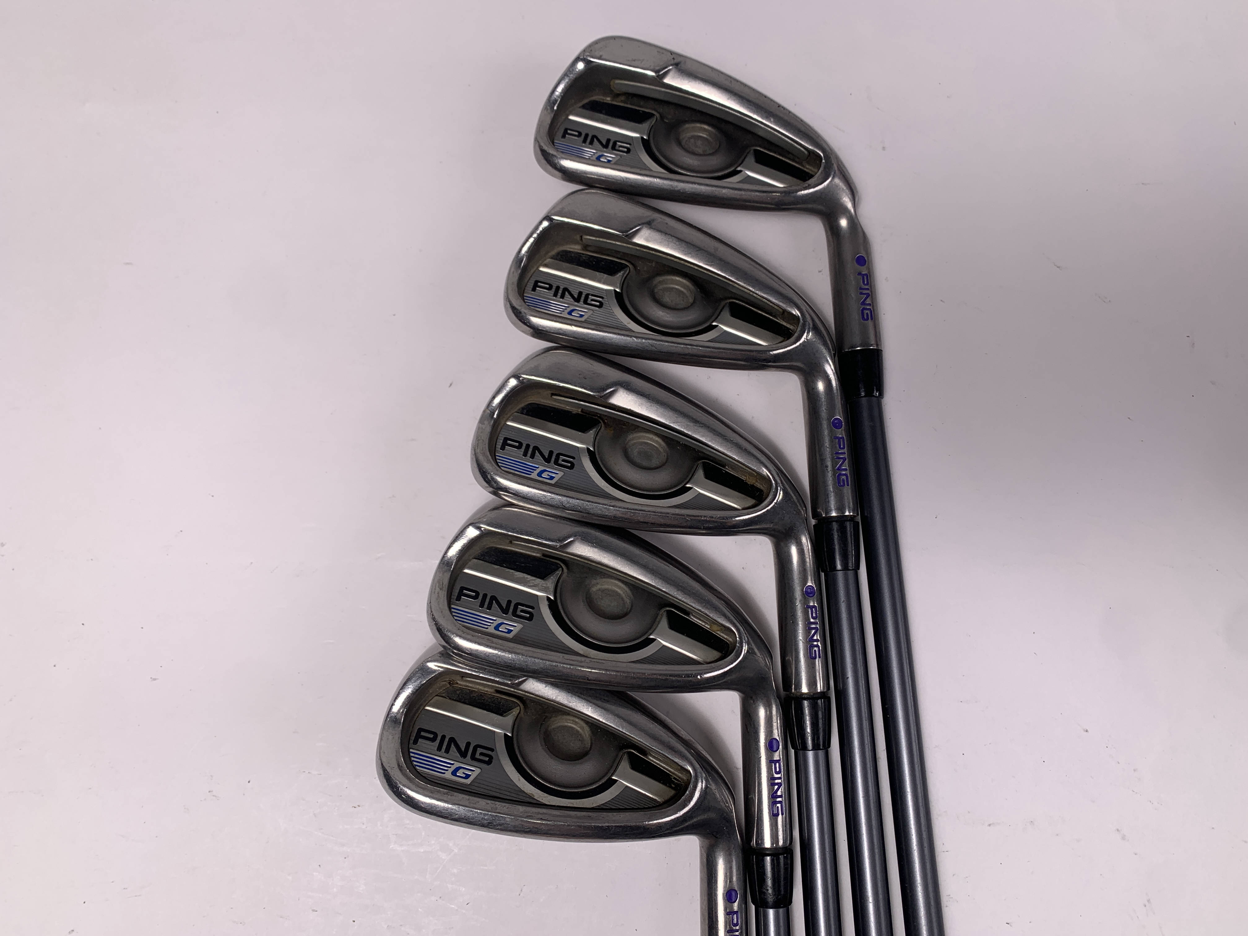 Ping G 2016 Iron Set 6-PW Purple Dot CFS 70 Regular Graphite Mens