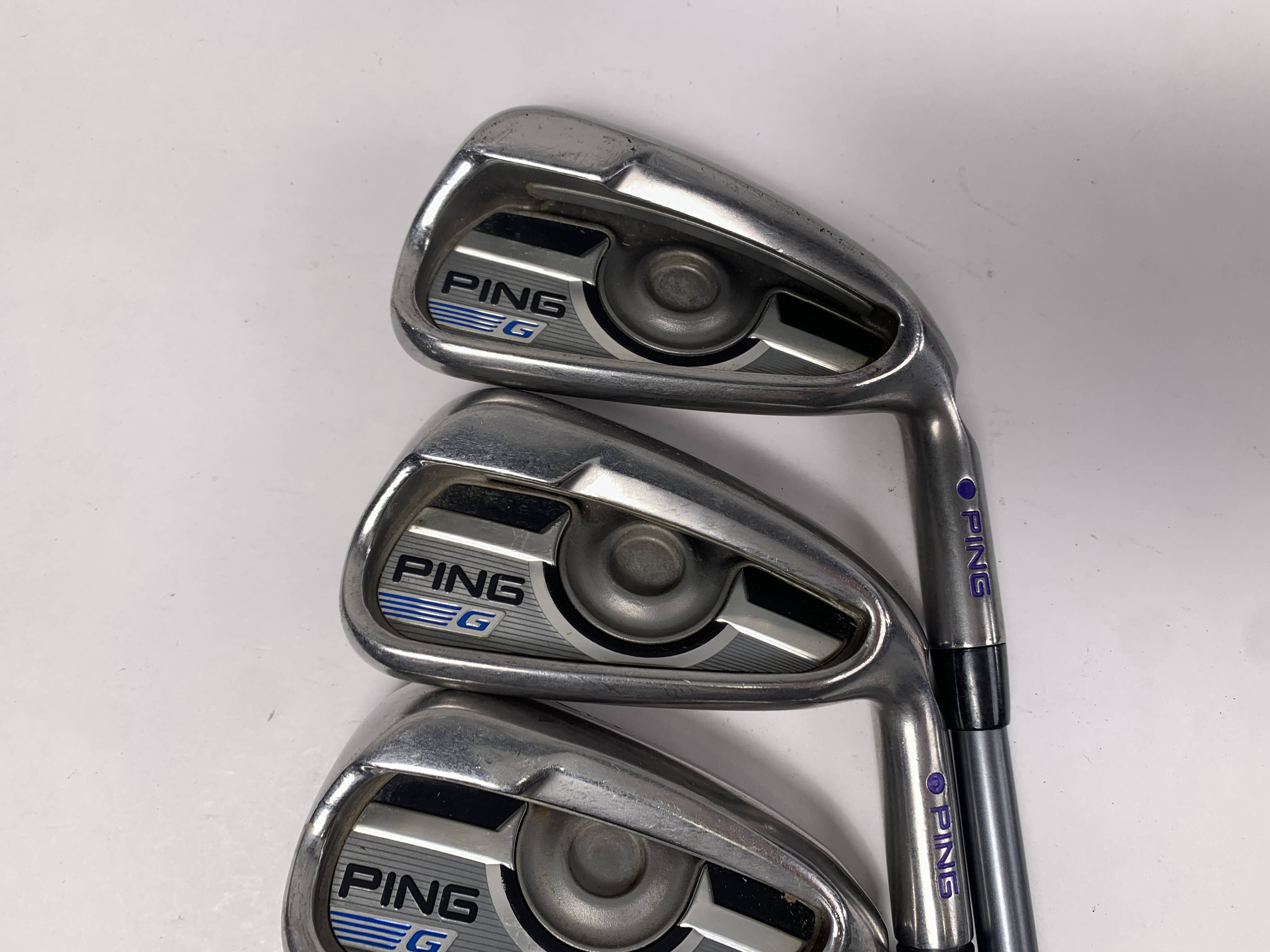 Ping G 2016 Iron Set 6-PW Purple Dot CFS 70 Regular Graphite Mens