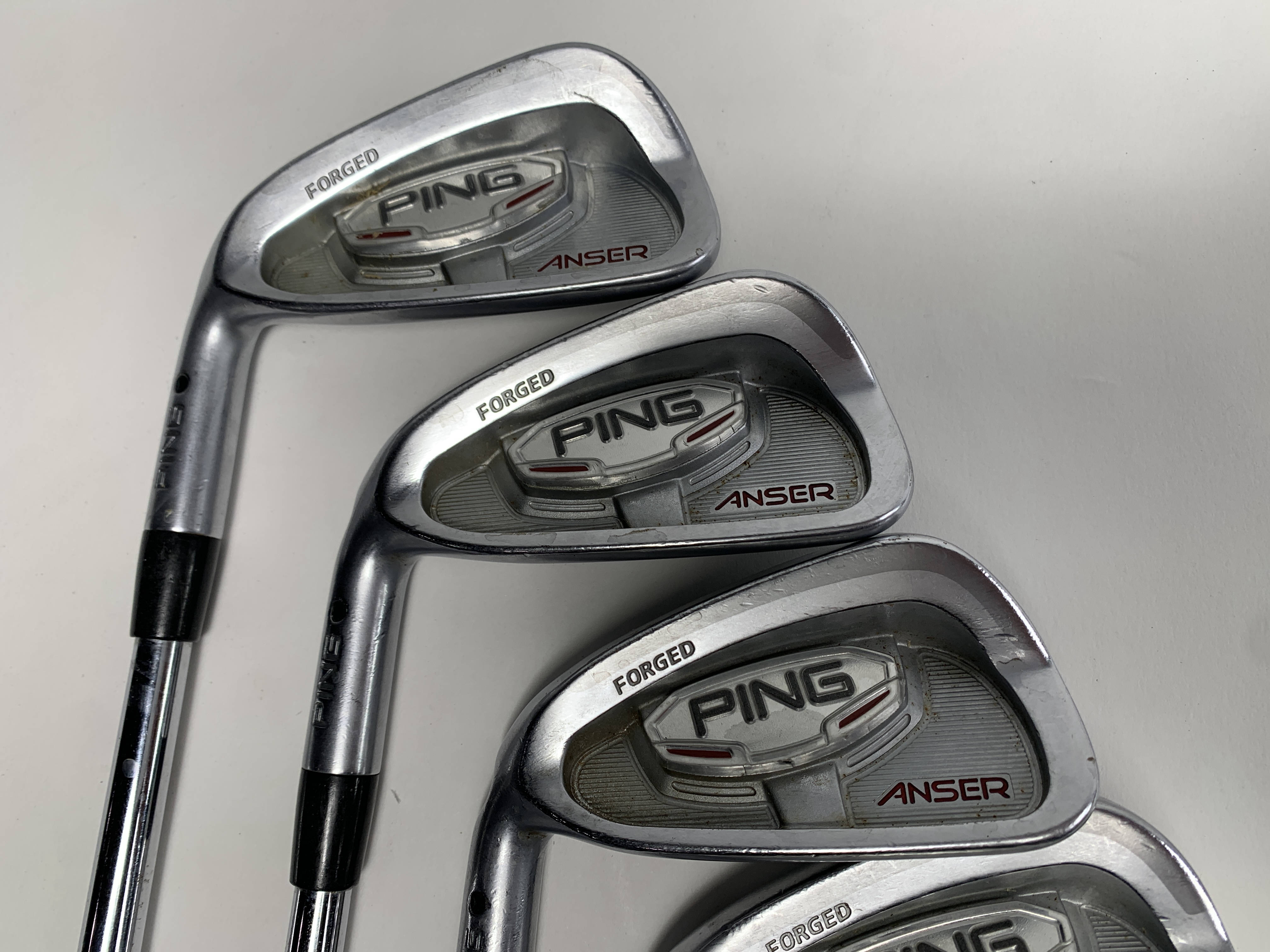 Ping Anser Forged 2010 Iron Set 4-PW Black Dot Project X 6.0 Stiff