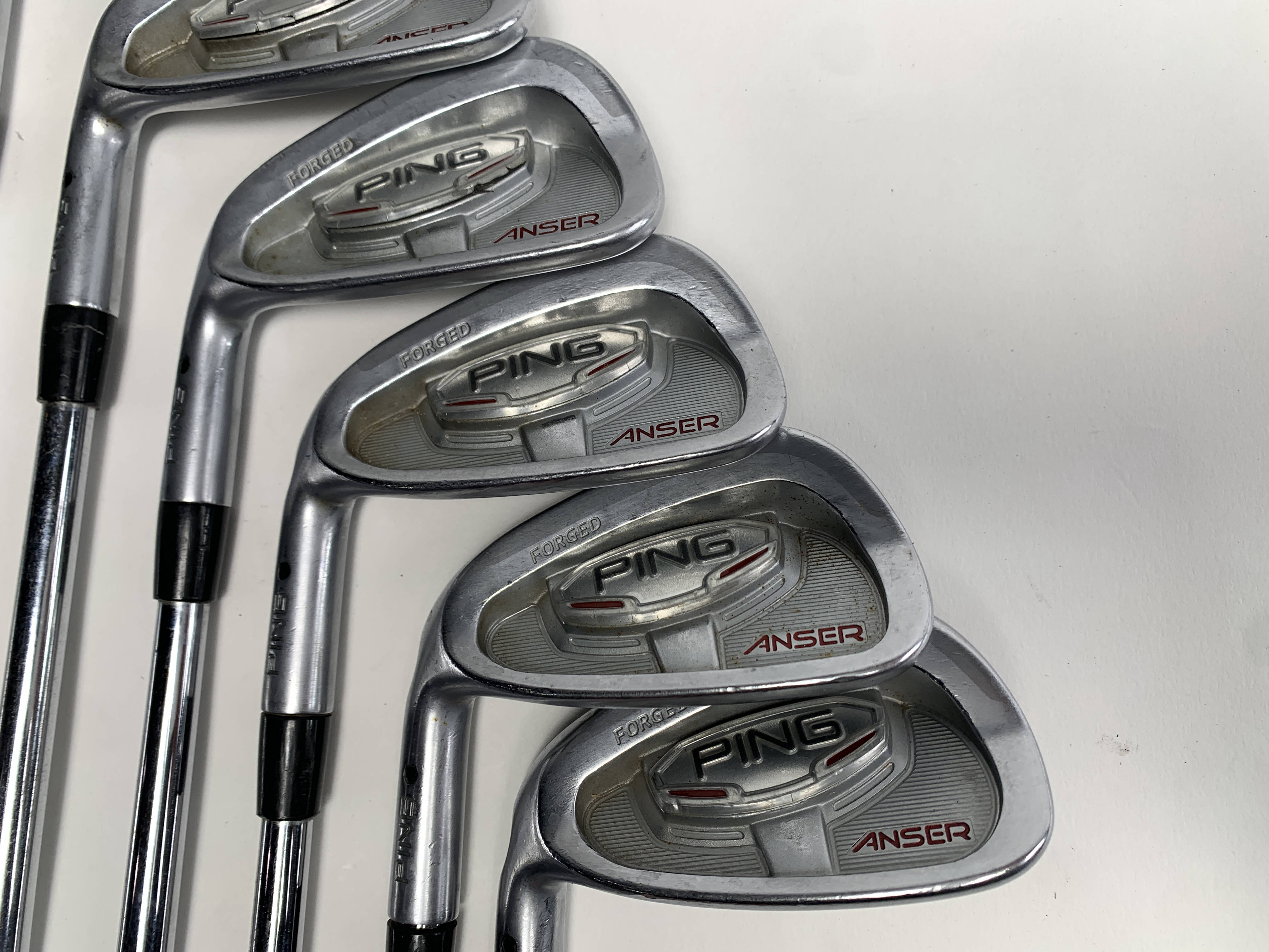 Ping Anser Forged 2010 Iron Set 4-PW Black Dot Project X 6.0 Stiff