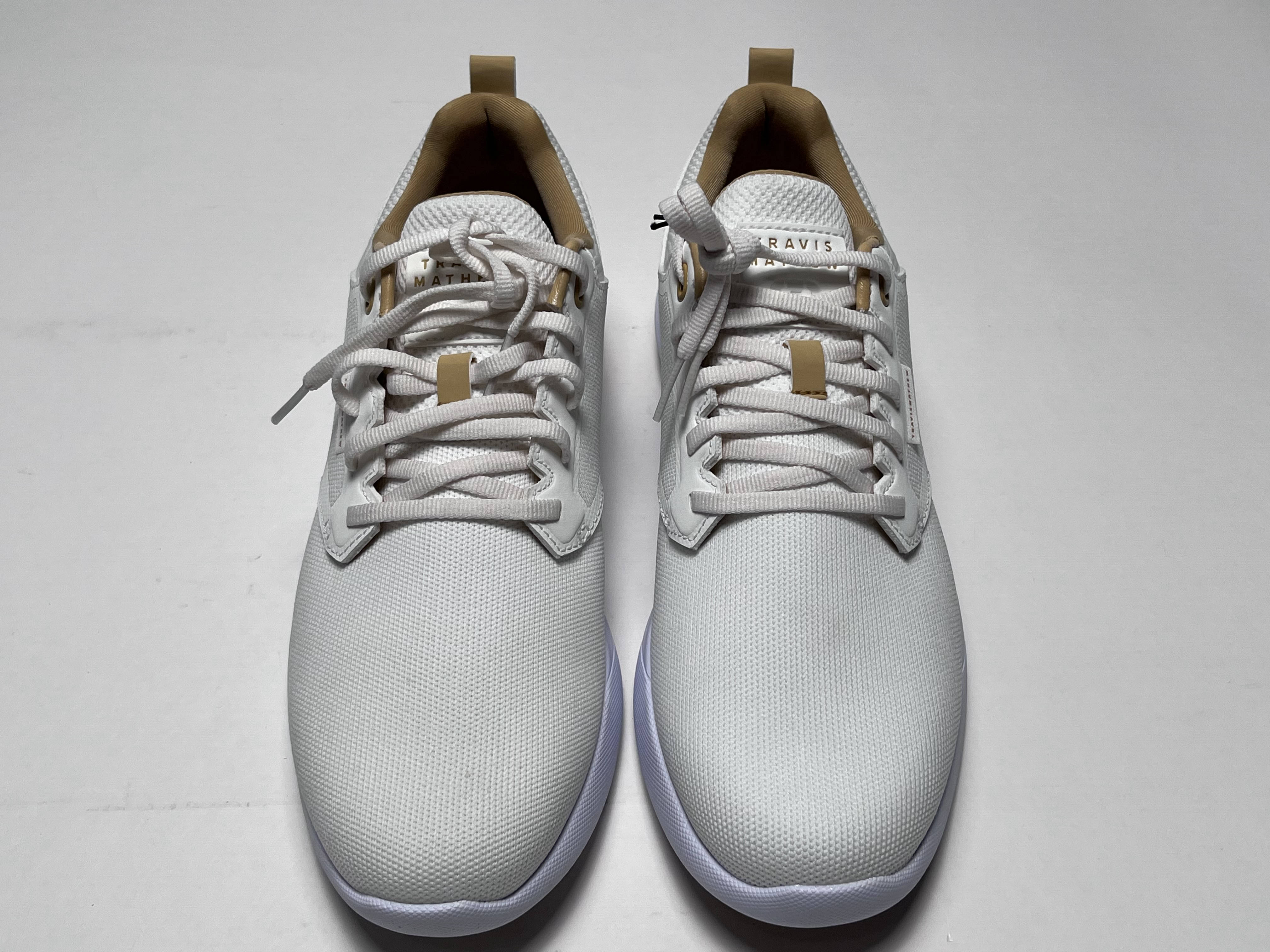 Travis Mathew The Daily Pro Hybrid Golf Shoes White Gum Mens 