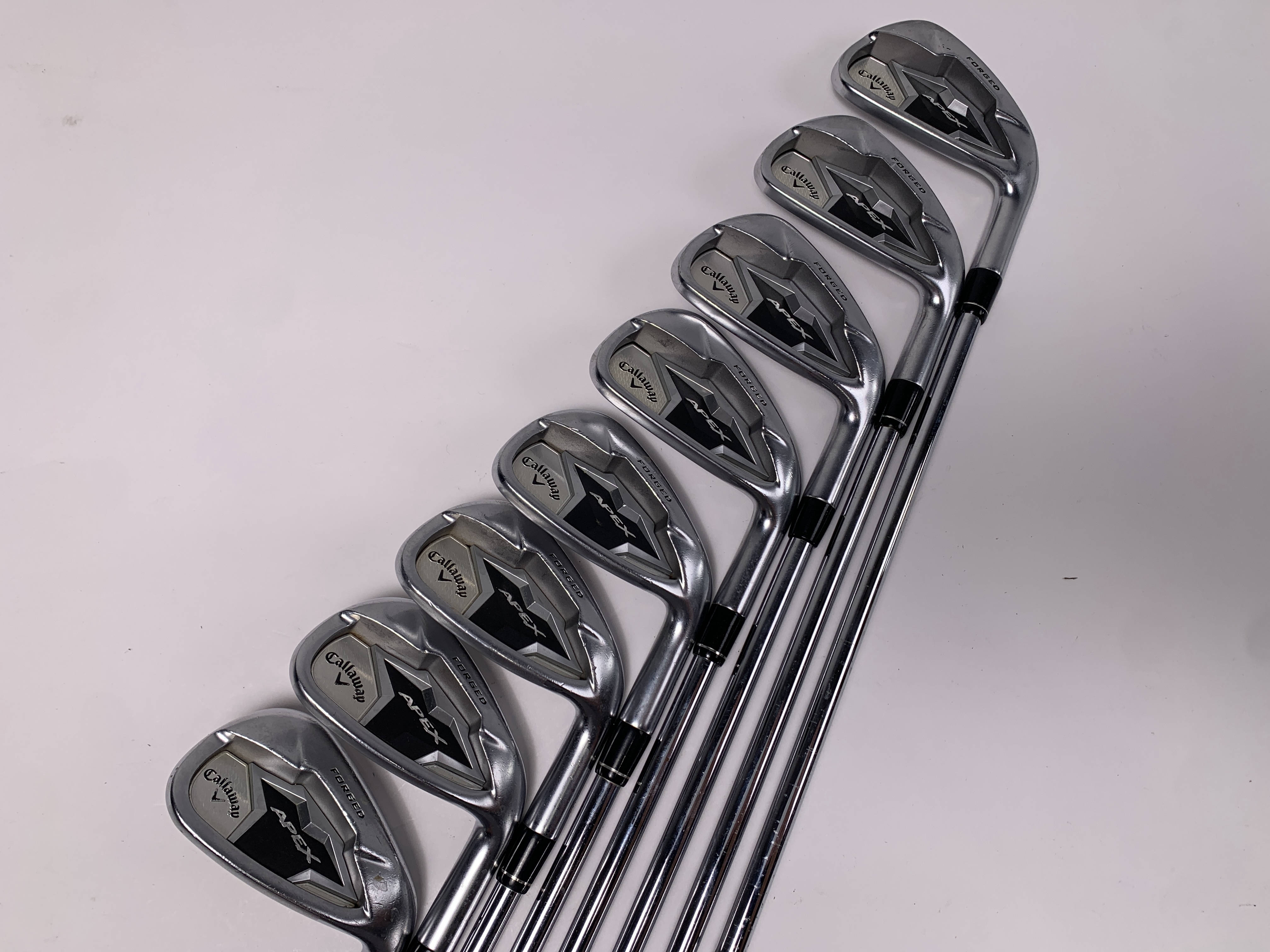 Callaway Apex 19 Iron Set 4-PW+AW Elevate VSS 95g Stiff RH +1'' | eBay