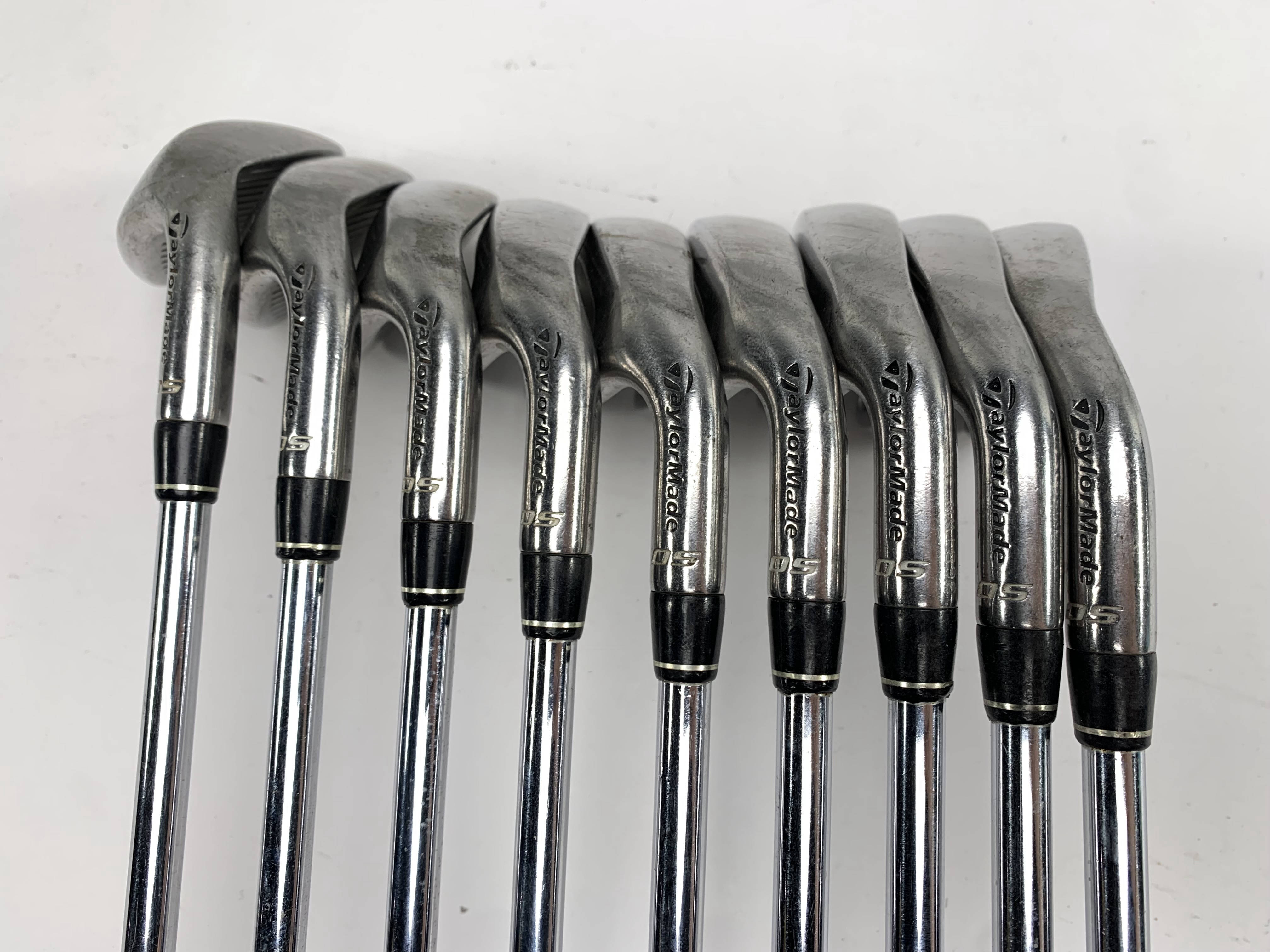 TaylorMade Rac OS Iron Set 3-PW+SW Light Metal Stiff Steel Mens RH