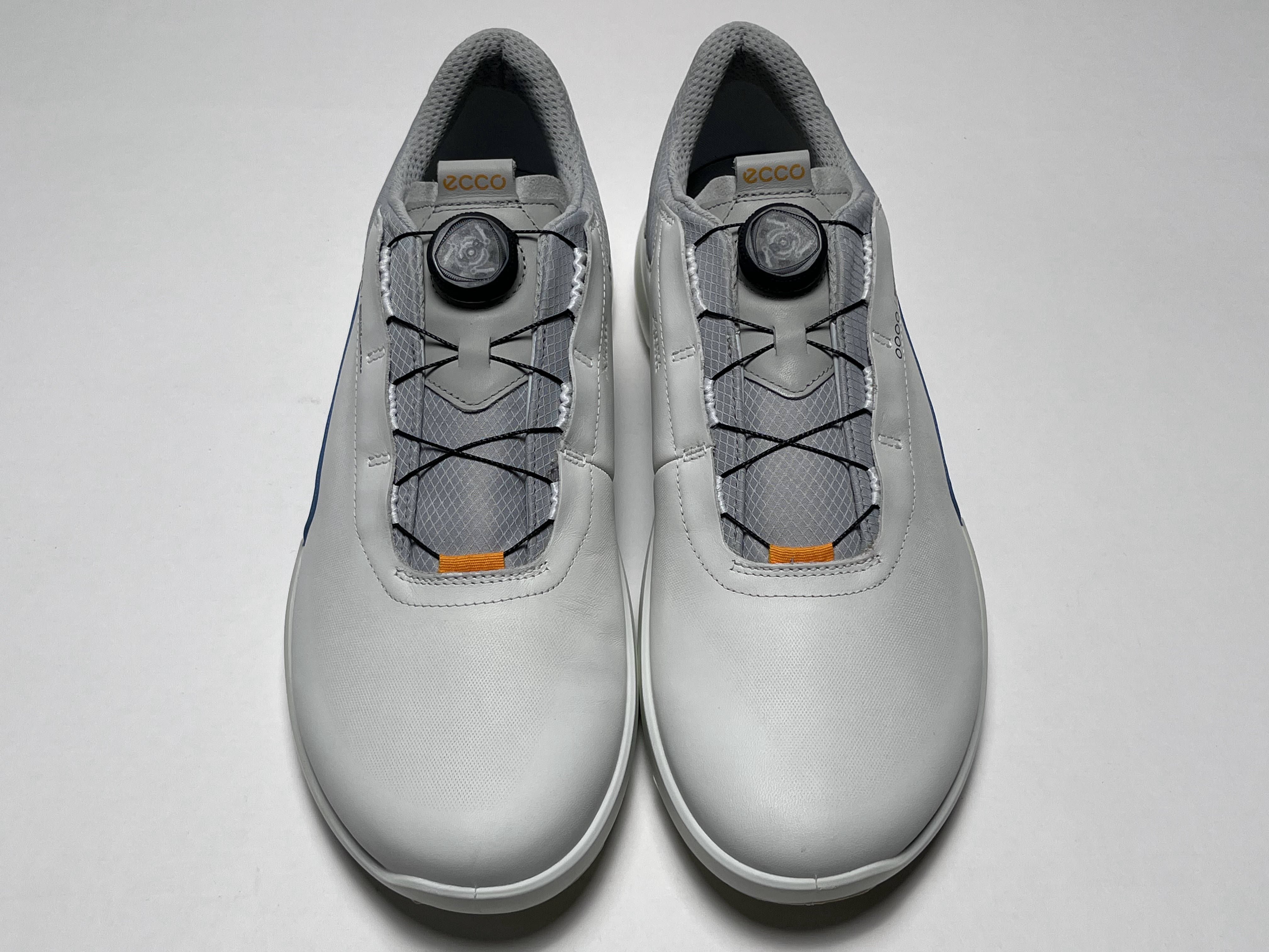 Ecco Golf Biom H4 BOA Golf Shoes White Blue Gray Men's SZ 11