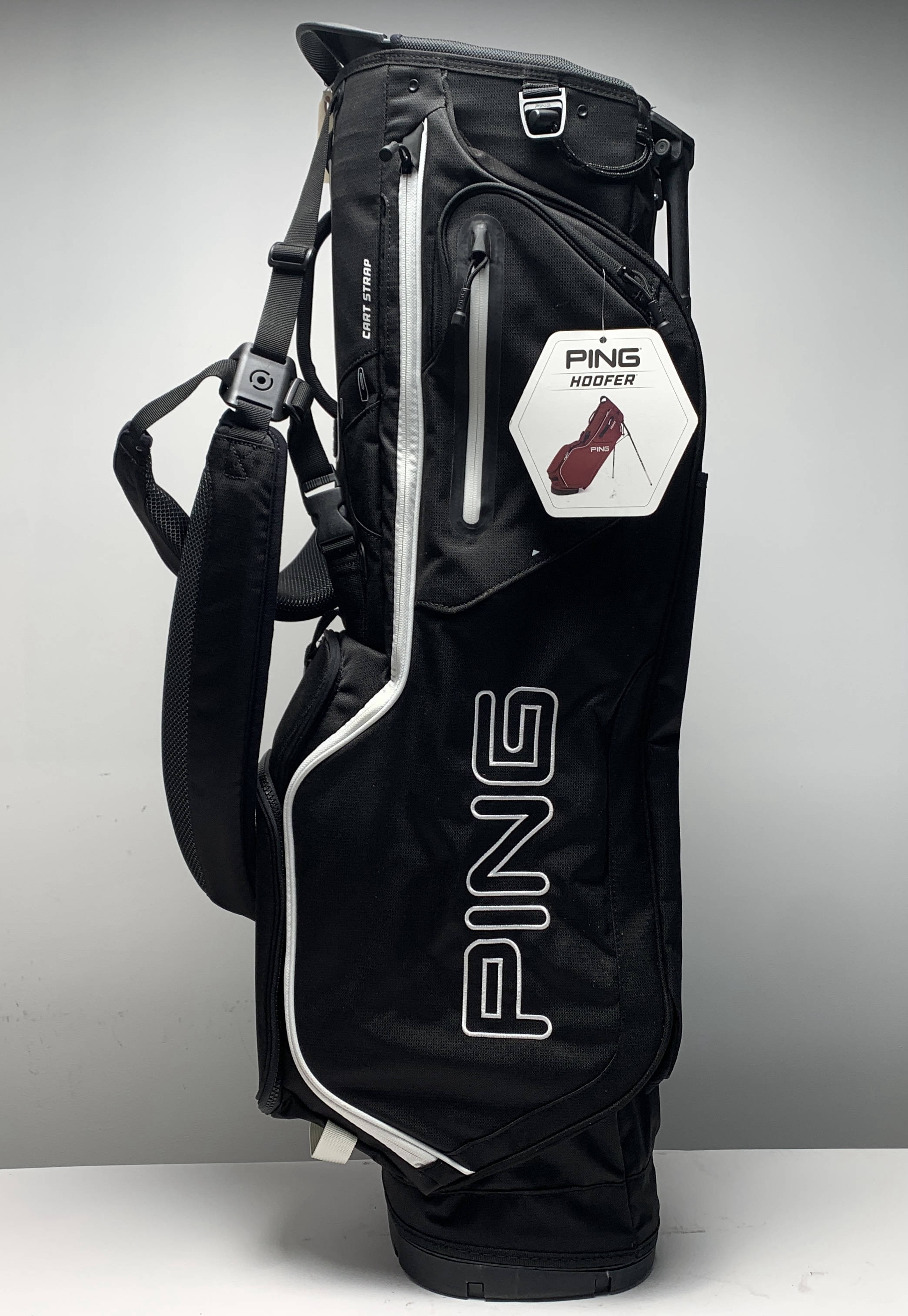 Ping S159 Hoofer Demo Stand Bag Black 5-Way Divide Dual Strap Golf