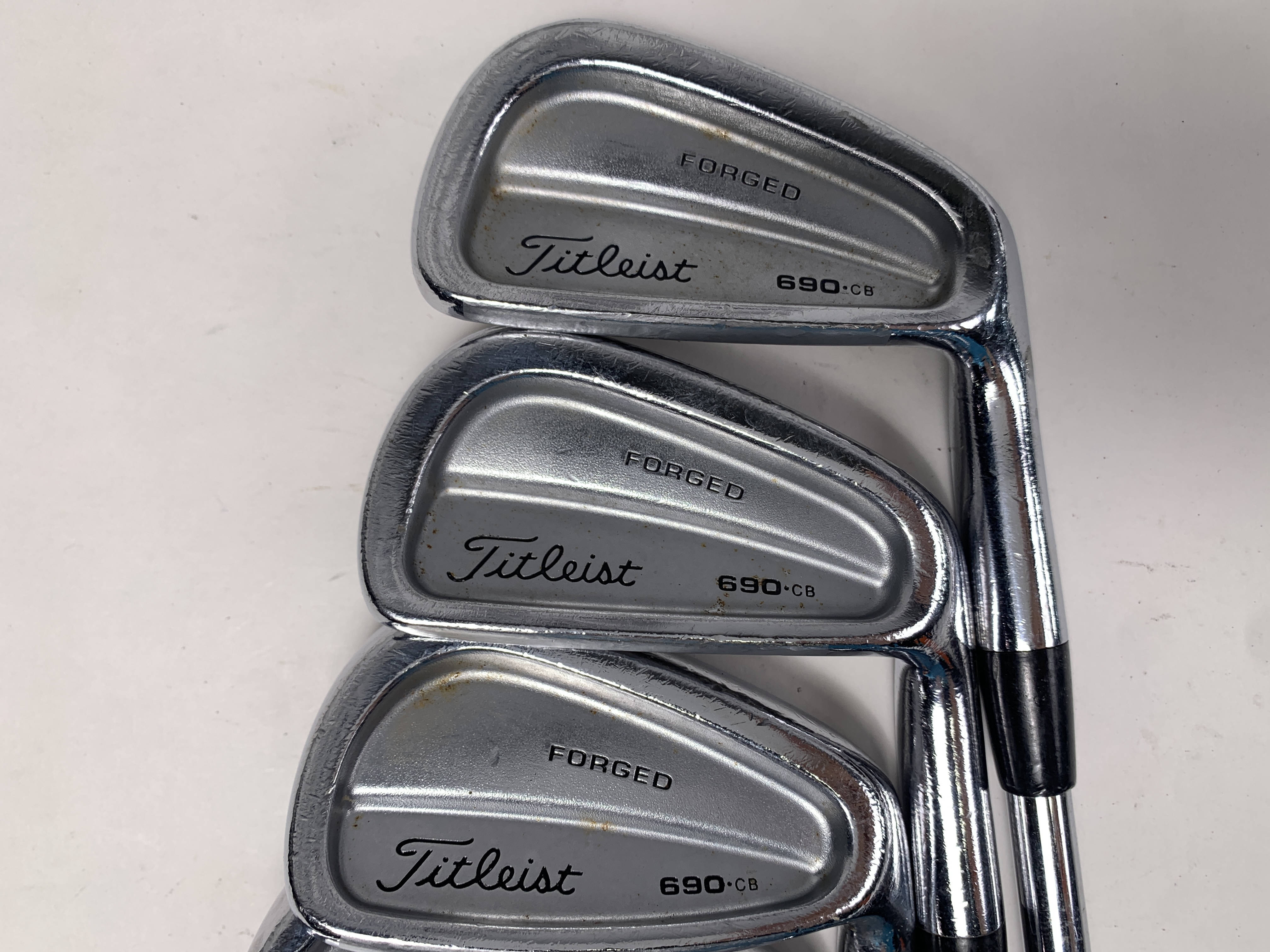 クラブ Titleist 690.cb Titleist 690 CB Forged 3 Iron Mens RH Steel Golf Club Iron