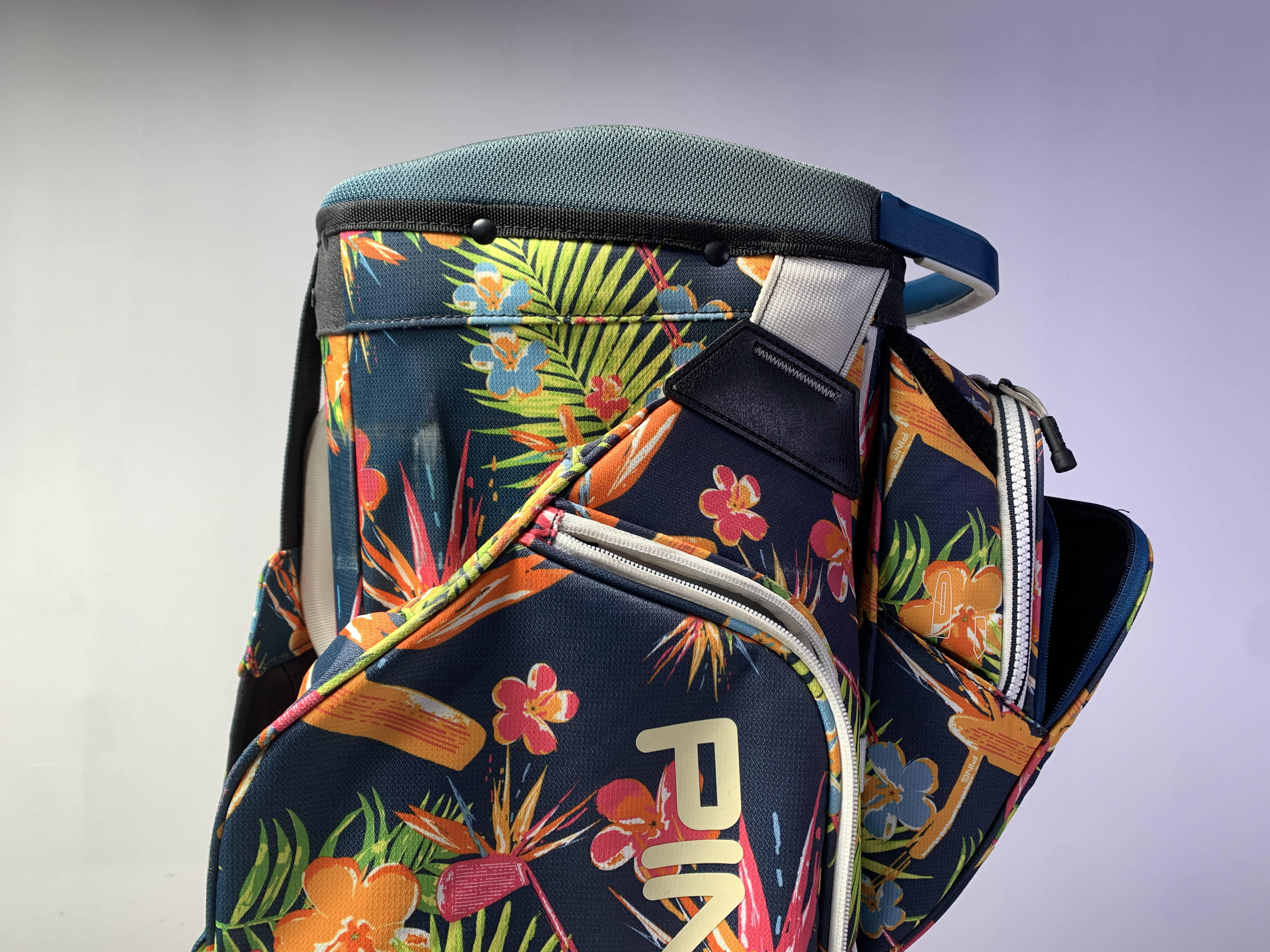 Ping Traverse Floral Cart Bag 14-Way Divide Single Strap Golf Bag