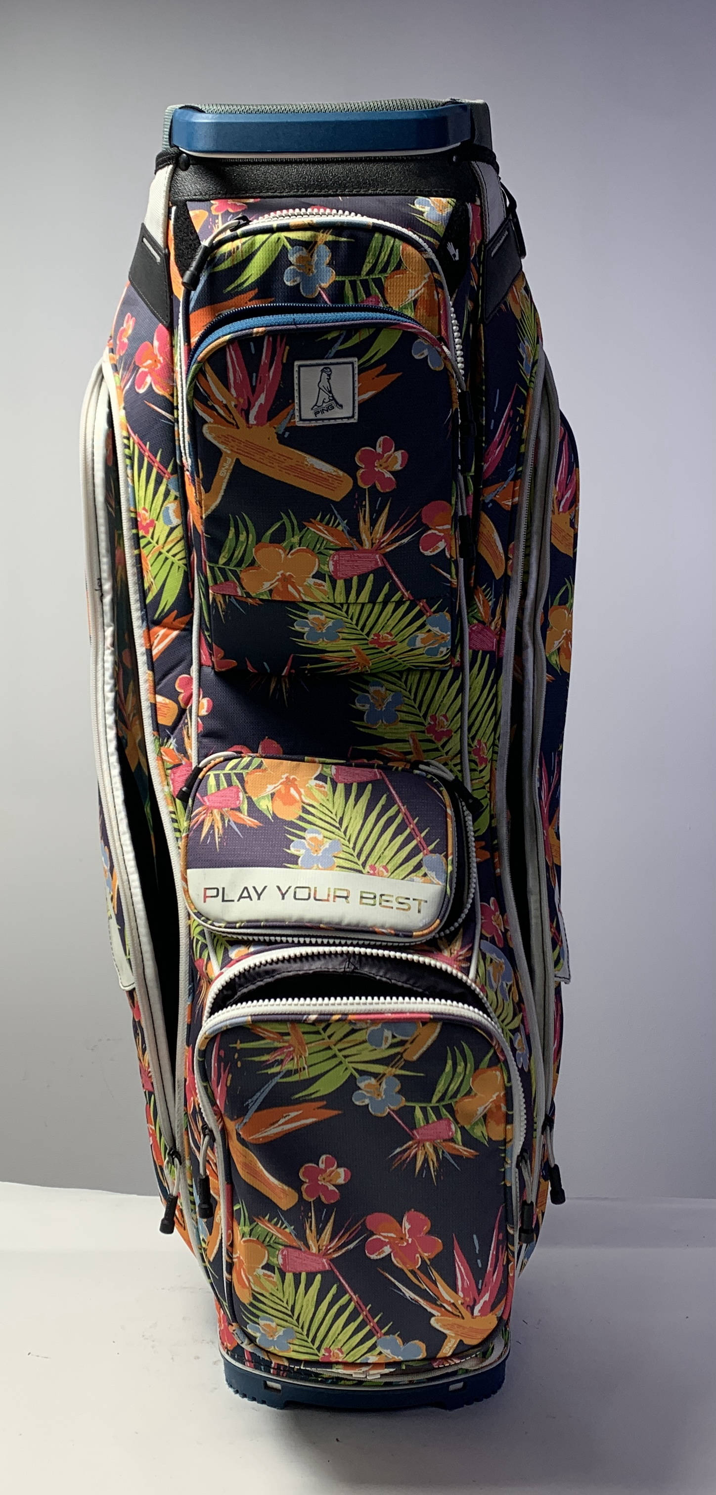 Ping Traverse Floral Cart Bag 14-Way Divide Single Strap Golf Bag