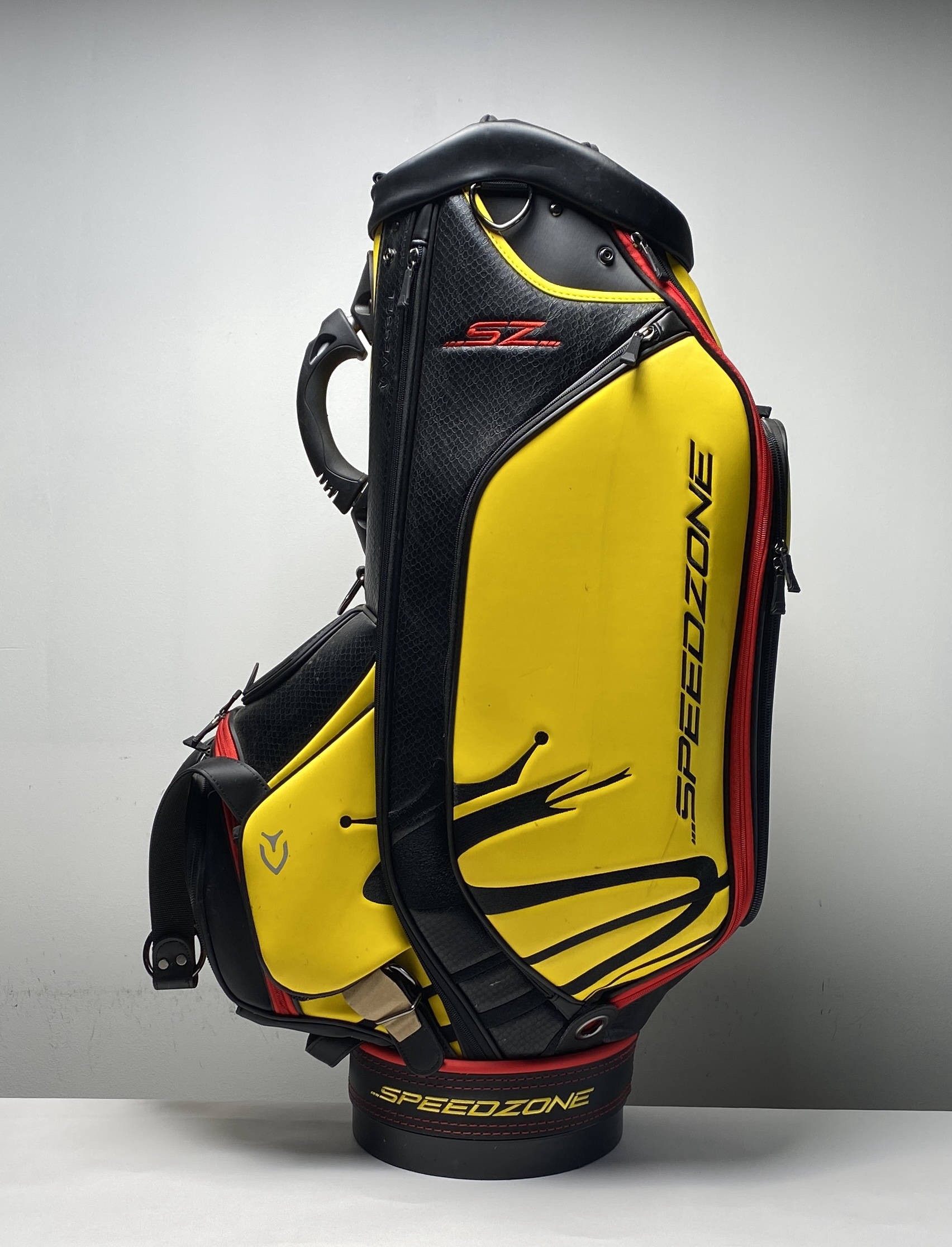Cobra Vessel キャディバッグ 黒/黄 Vessel Cobra Speedzone Staff Bag Black Yellow 6-Way Divide Single