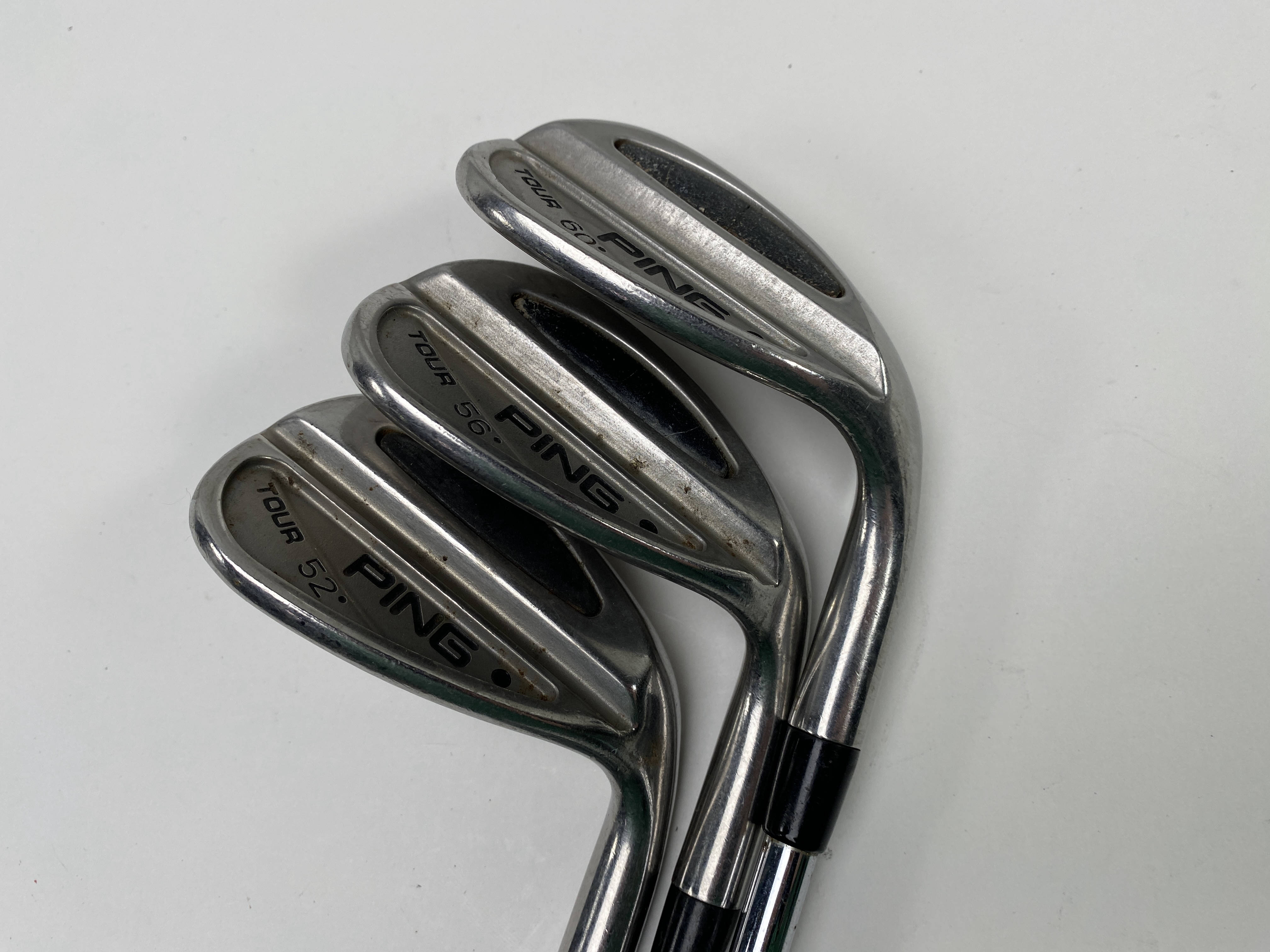 Ping Tour Wedge Set 52* 56* 60* Black Dot Wedge Steel Mens RH | eBay