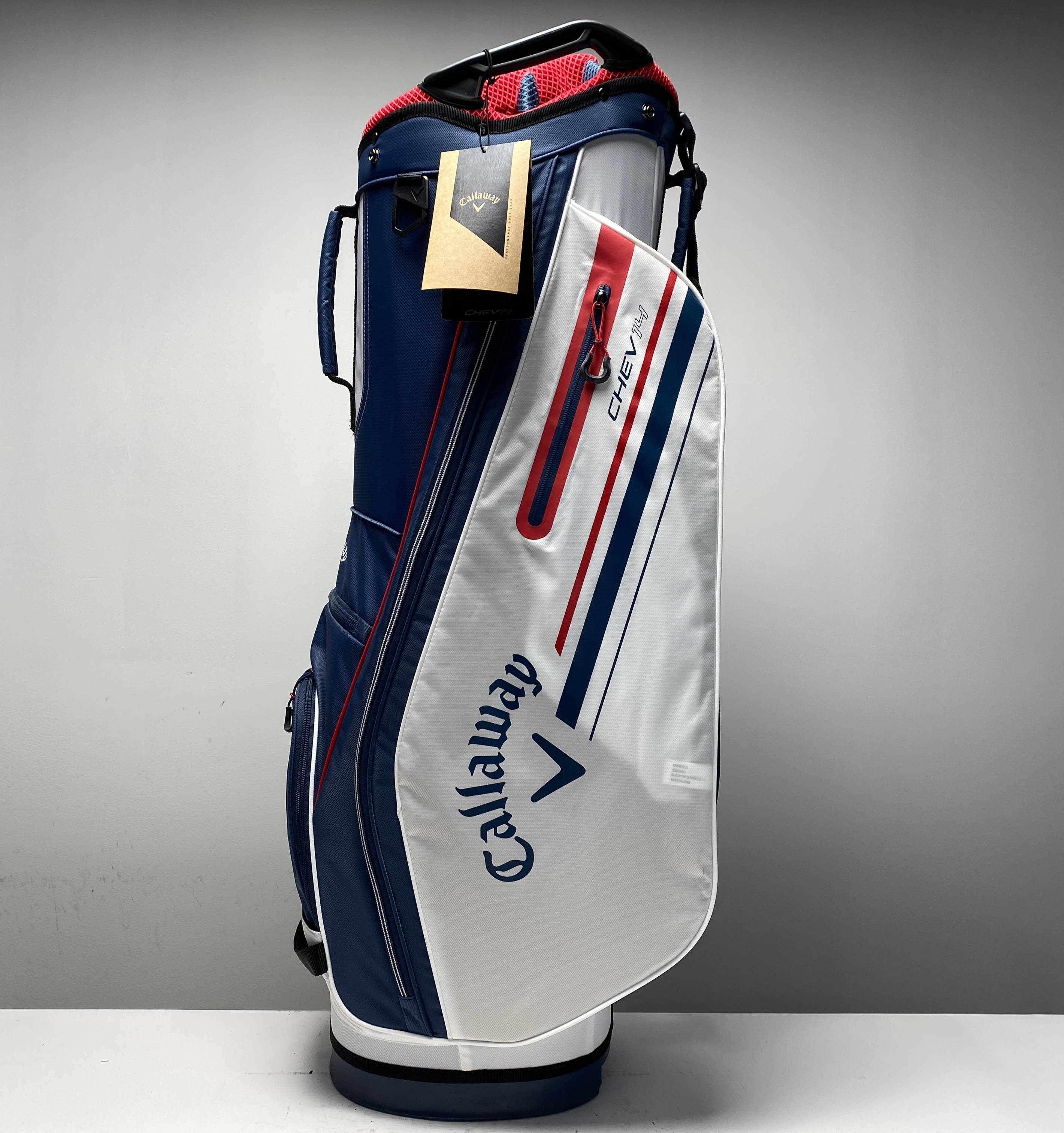 Callaway CHEV ゴルフバッグ ホワイト/ネイビー Callaway CHEV ゴルフバッグ ホワイト/ネイビー CHEV スタンド