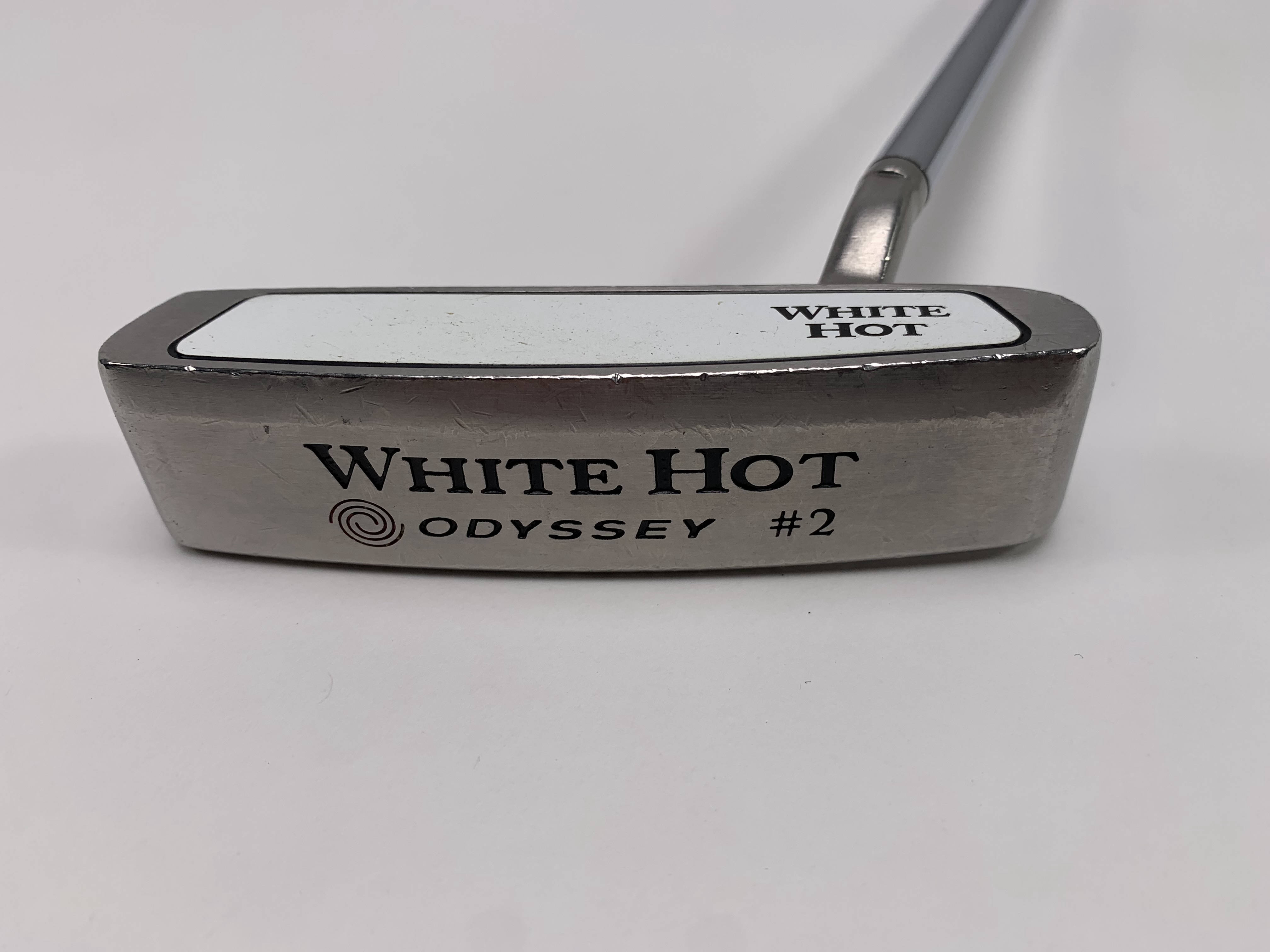 【希少品】 ODYSSEY WHITE HOT #2 パター 33インチ 右利き 名器】33インチ オデッセイ ホワイトホット オージー 2ボールブレード
