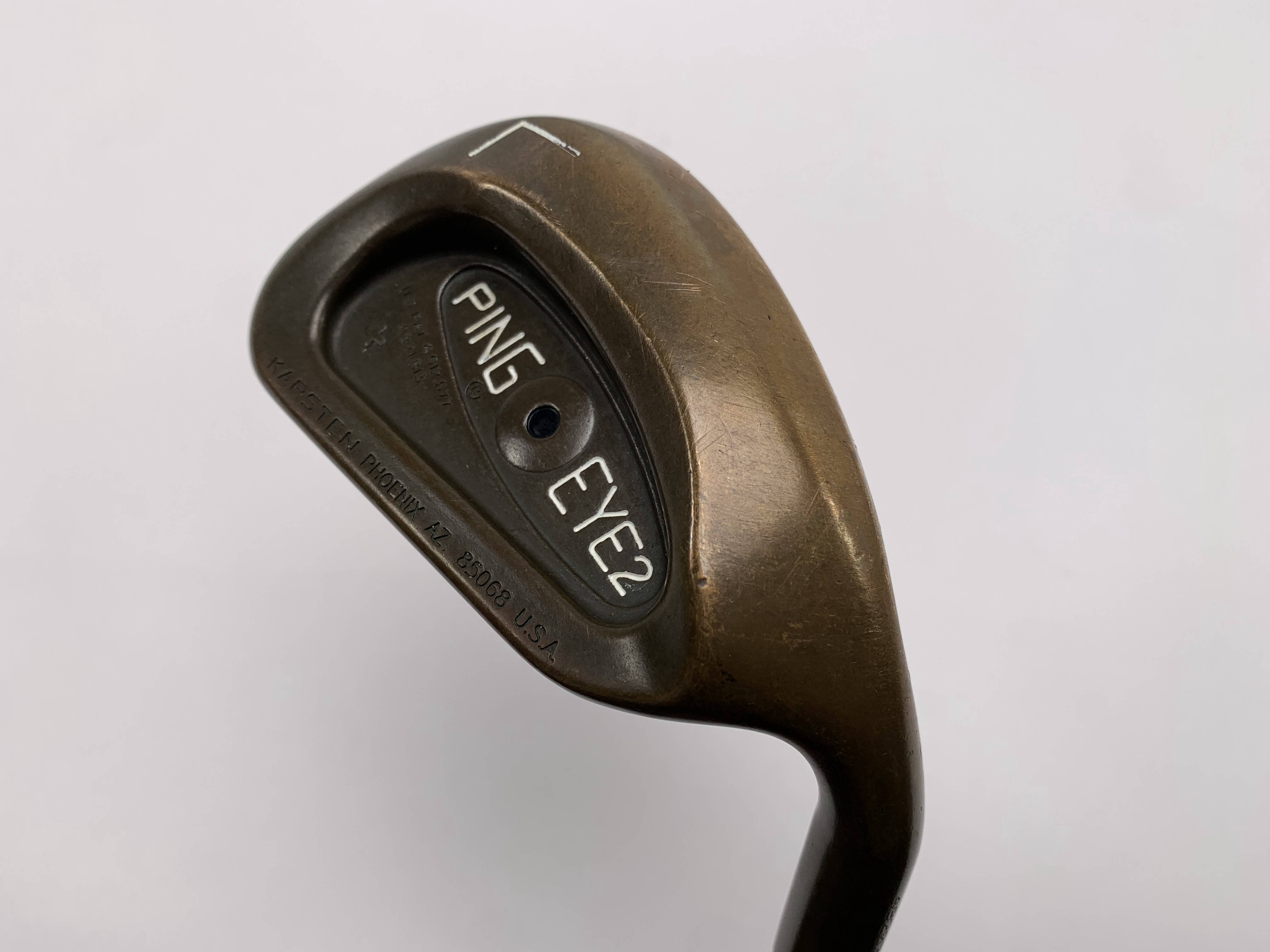 Ping Eye 2 + Beryllium Copper Lob Wedge LW Black Dot Karsten Stiff