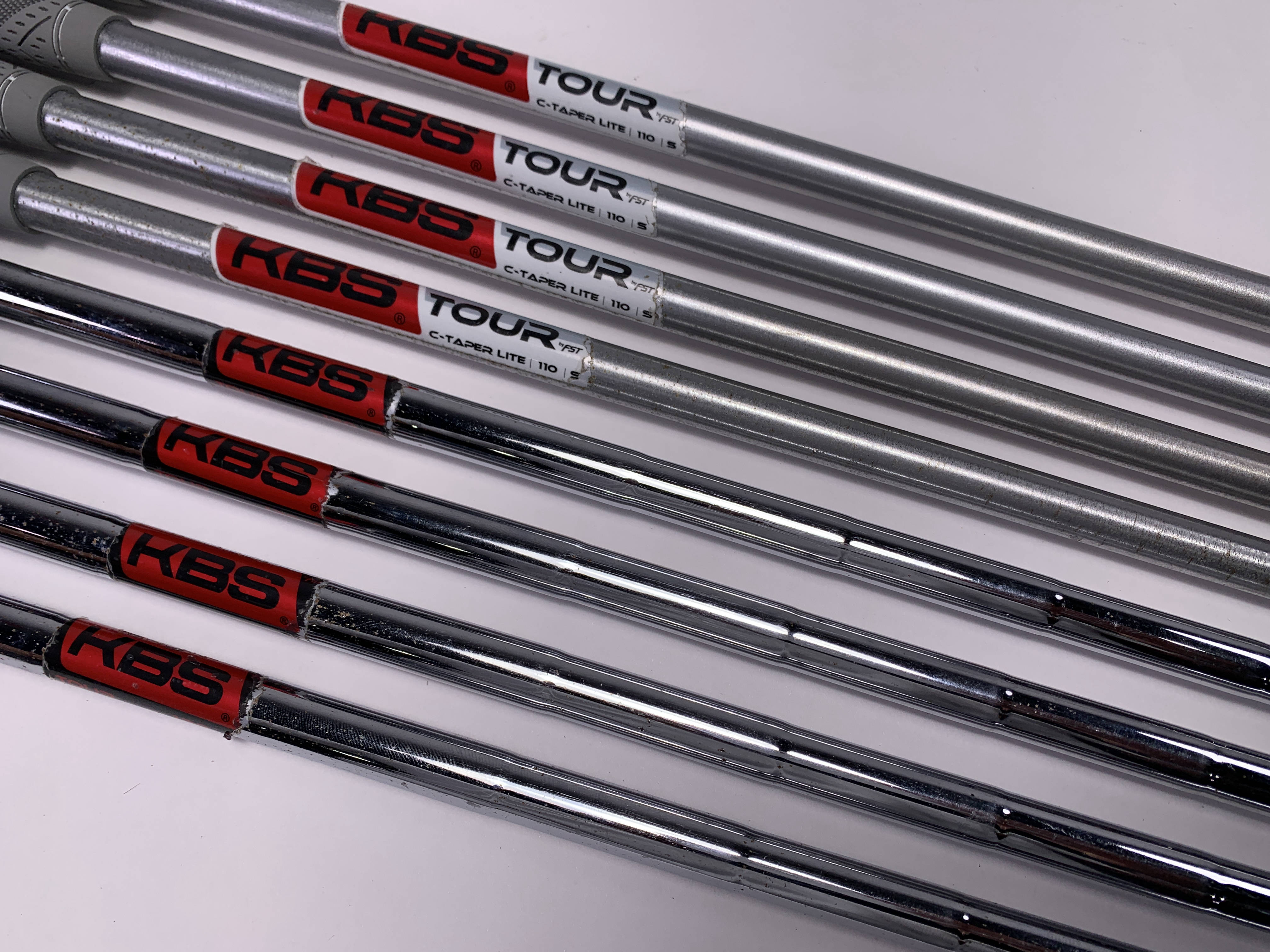 Mizuno MP-18 SC/ Fli Hi Combo Iron Set 3-PW KBS Tour 120 Stiff