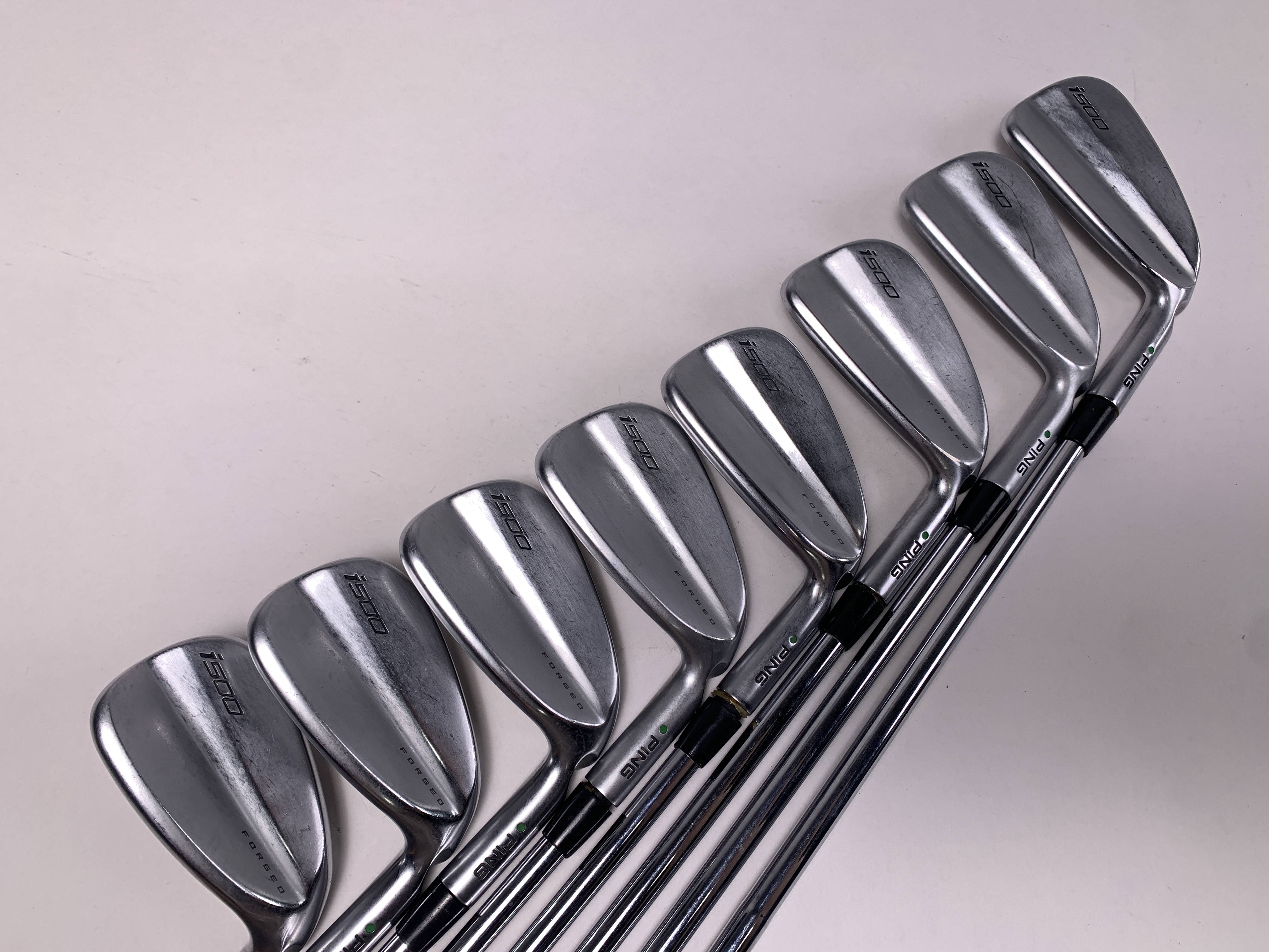Ping i500 Iron Set 4-PW+UW Green Dot AWT 2.0 X-Stiff Steel Mens RH