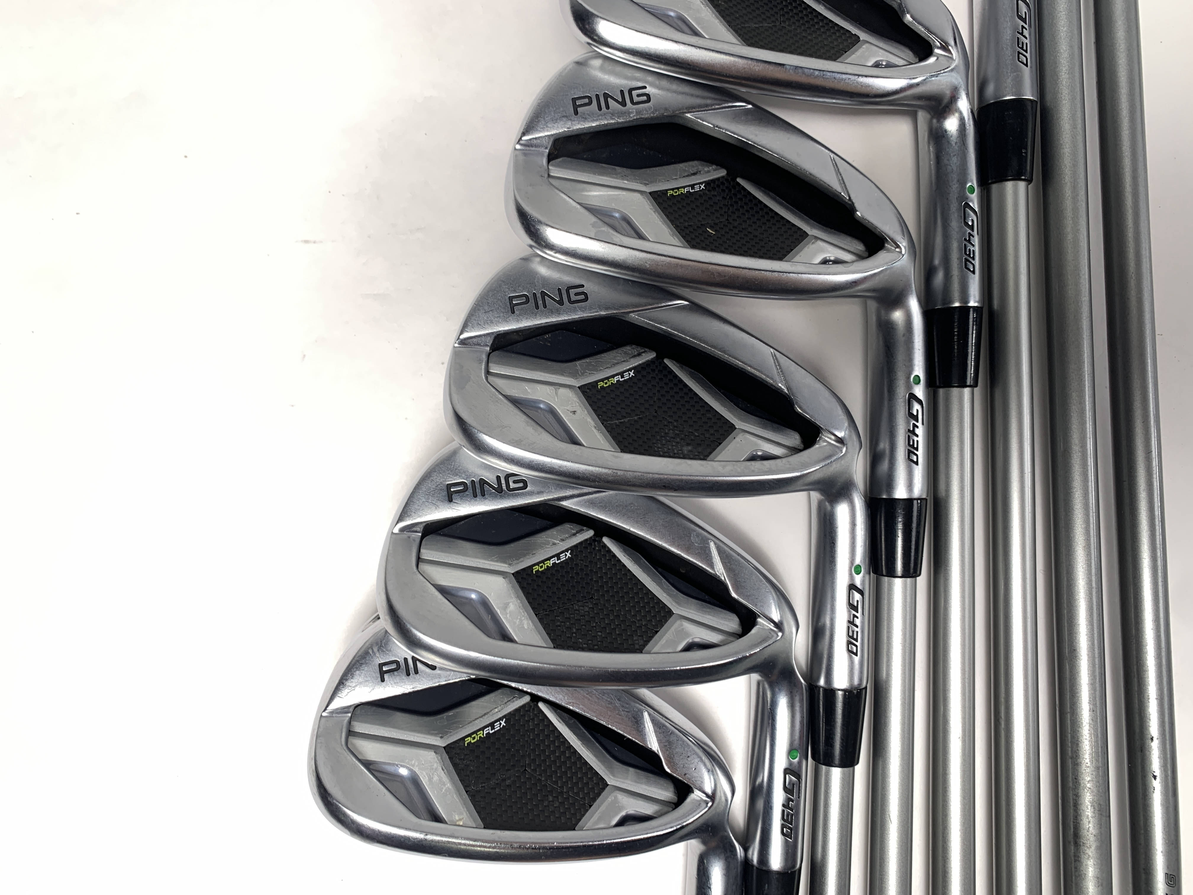 Ping G430 Iron Set 5-PW+AW+GW Green Dot 2* Up Alta Quick 45g