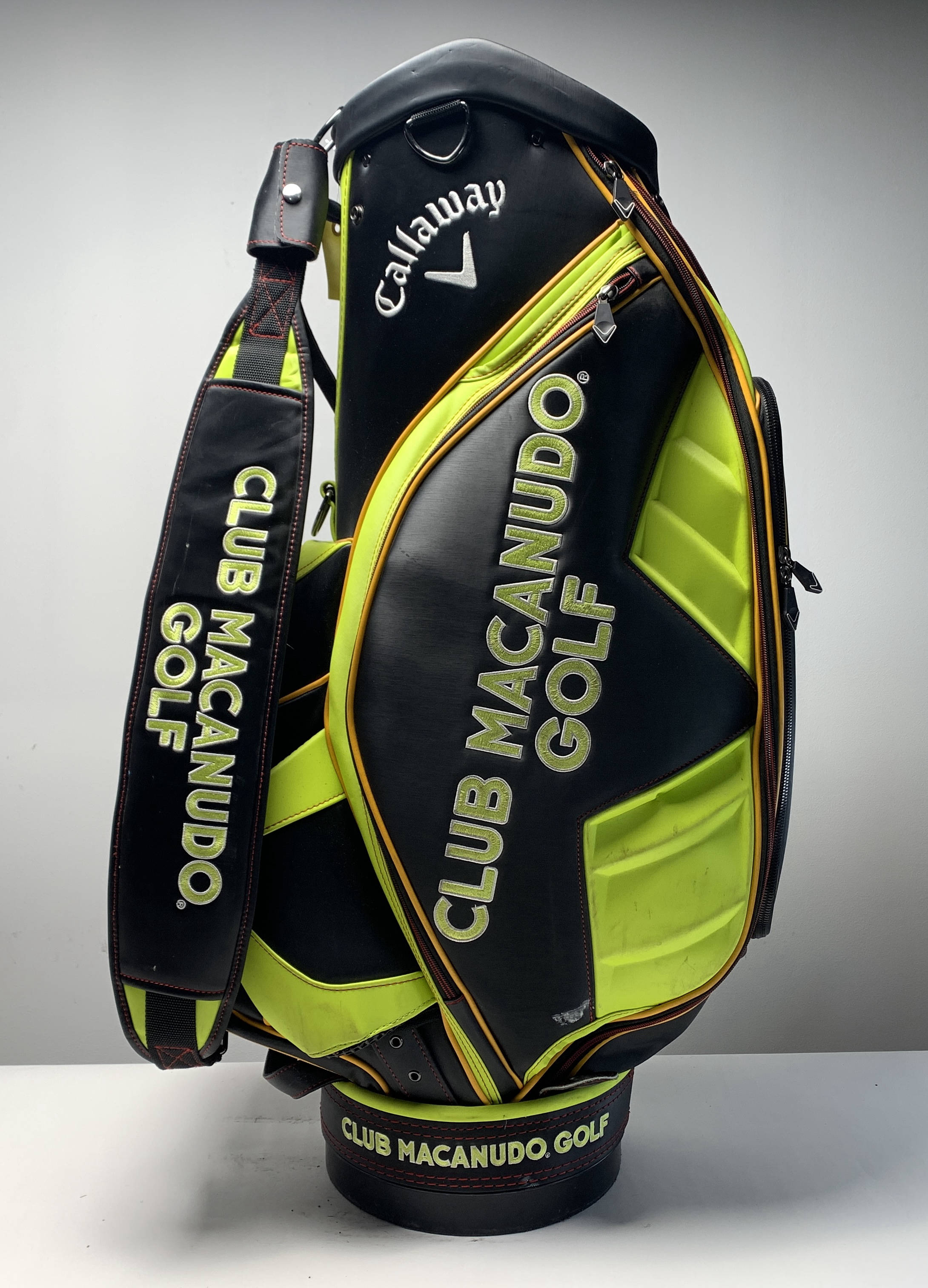 Callaway Club Macanudo Cigar Golf Staff Bag Yellow 6-Way Divide