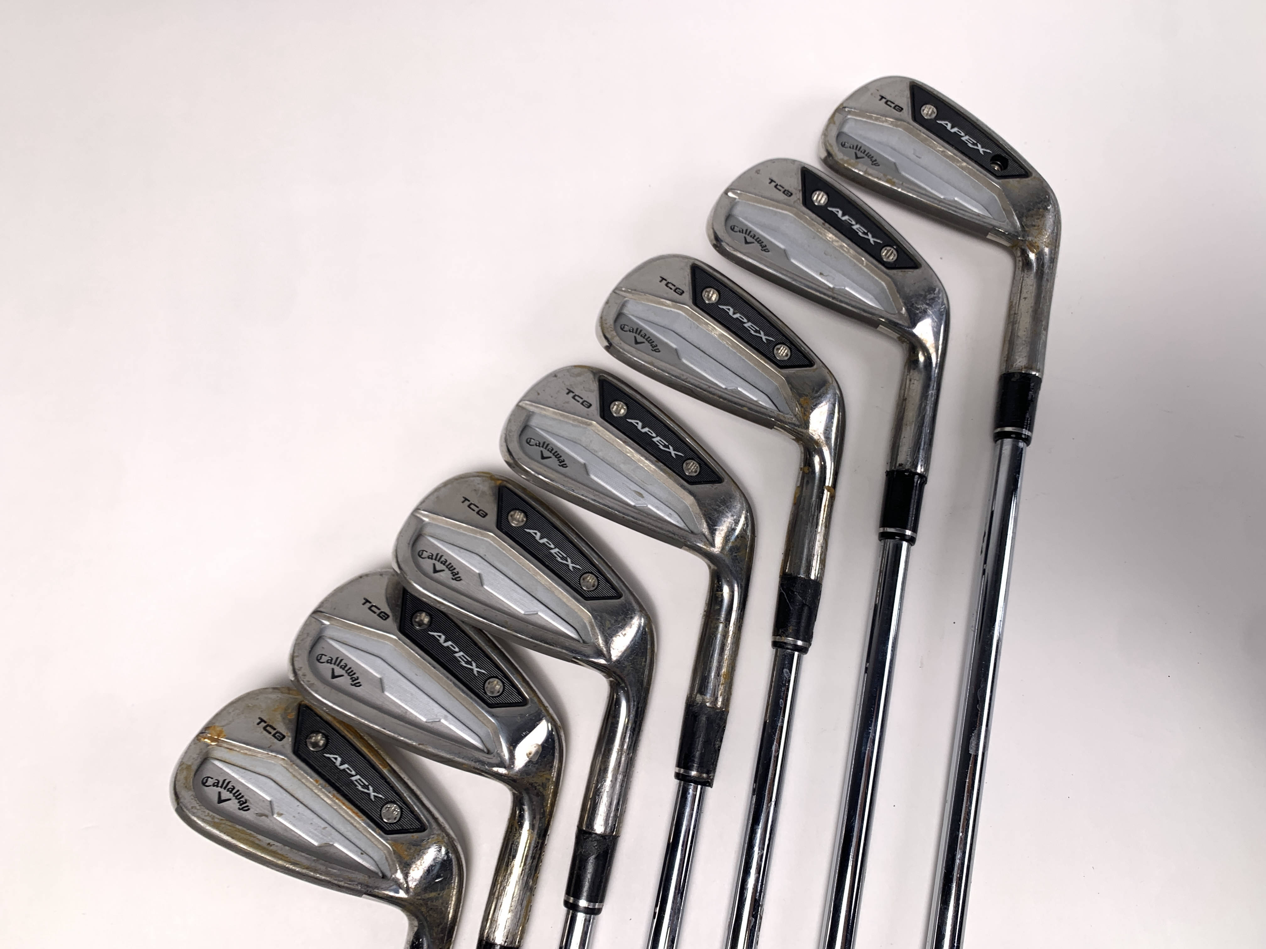Callaway Apex TCB 24 Raw Iron Set 4-PW Project X LZ 6.0 120g Stiff