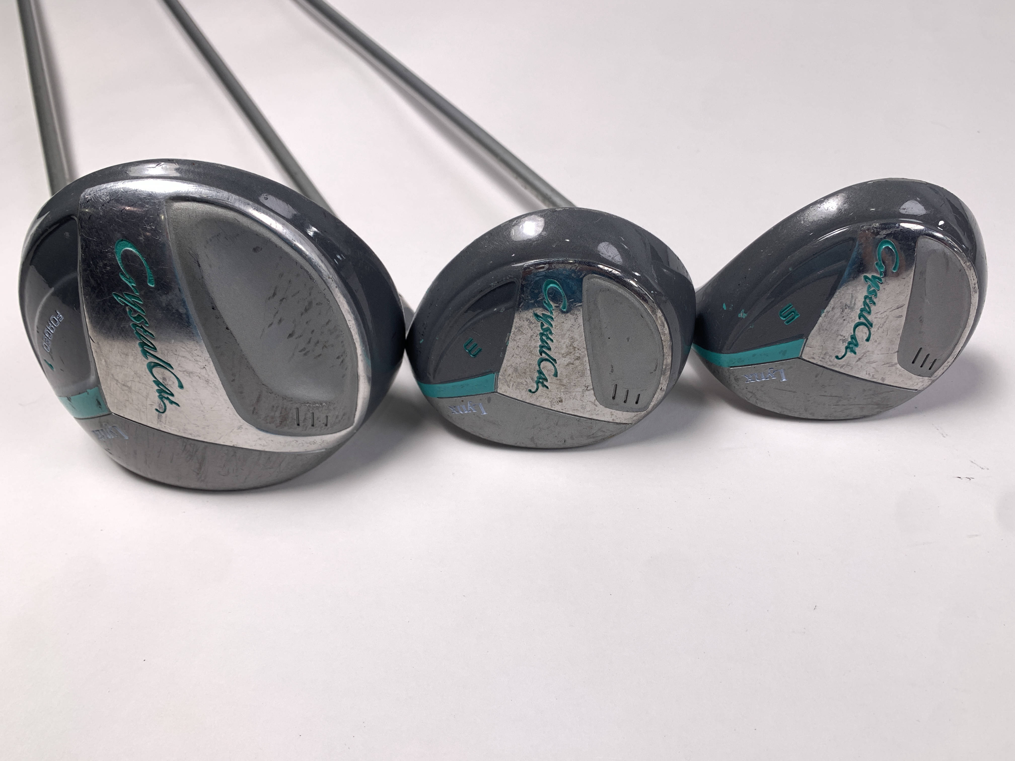 Lynx Crystal Cat Wood Set Driver 3 5 15* 18* Crystal Cat Ladies RH