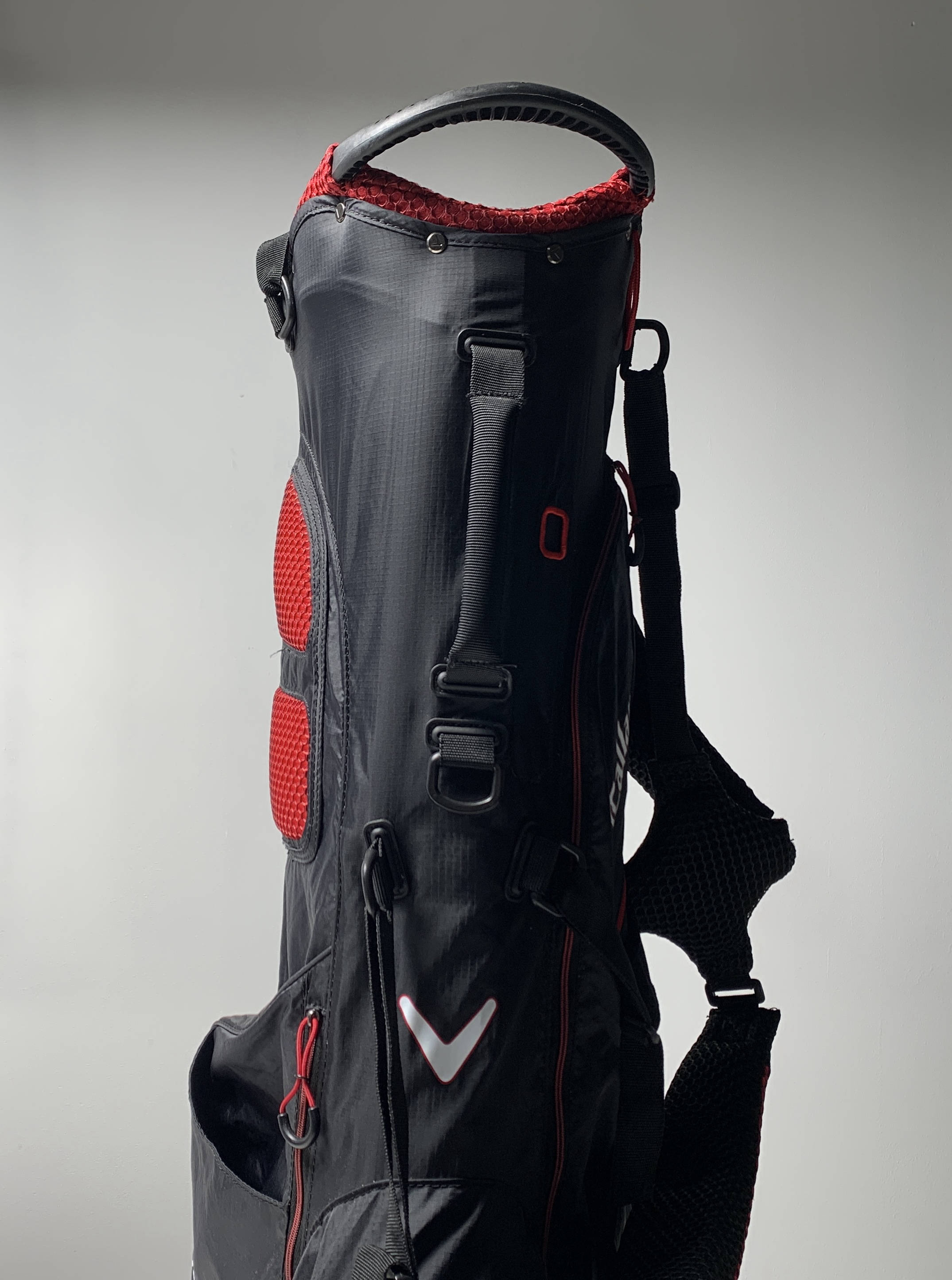 Callaway Hyperlite Zero Stand Bag Black Red 4-Way Divide Dual