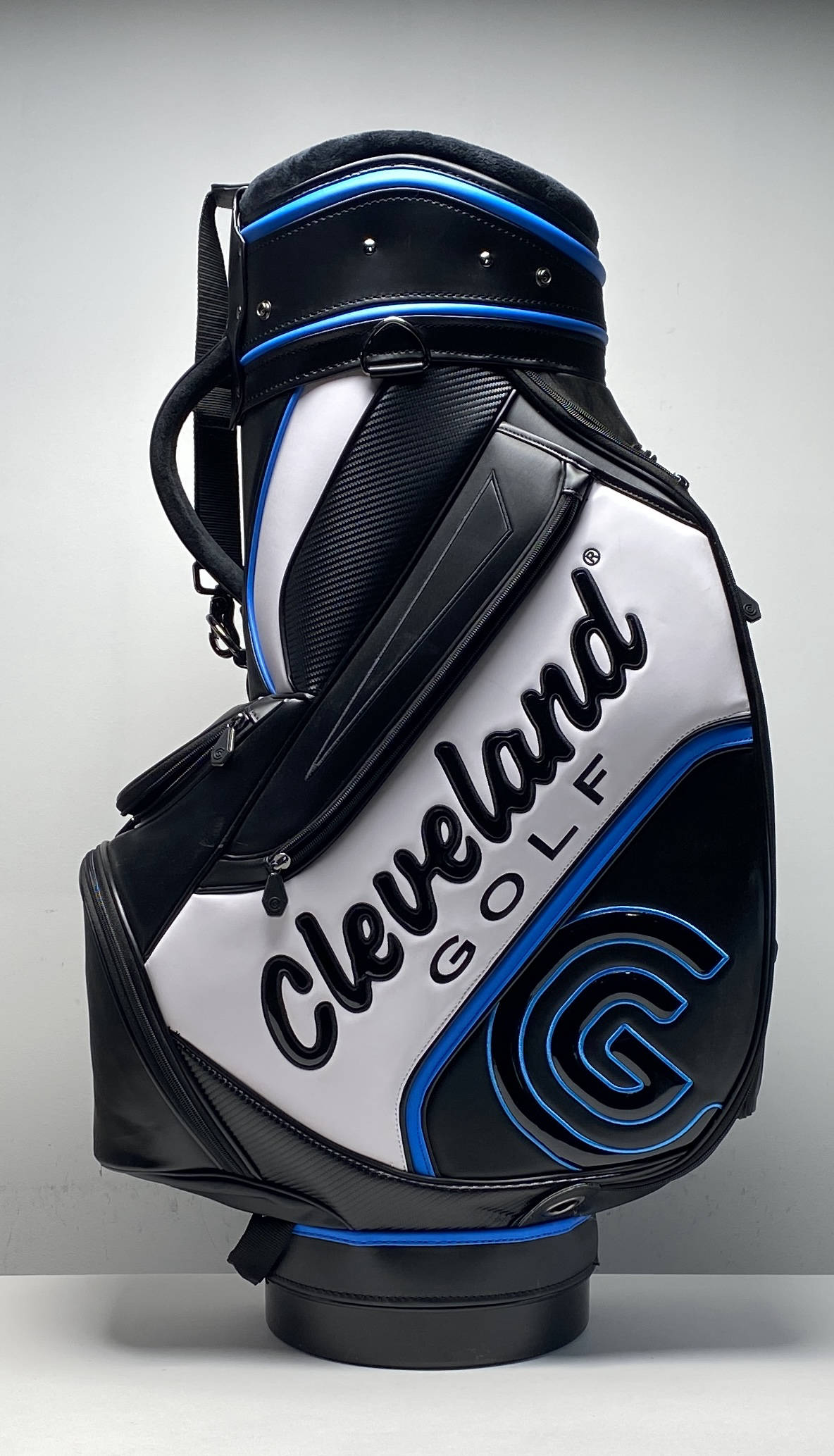 Cleveland Staff Bag Black/Blue/White 6-Way Divide Single Strap