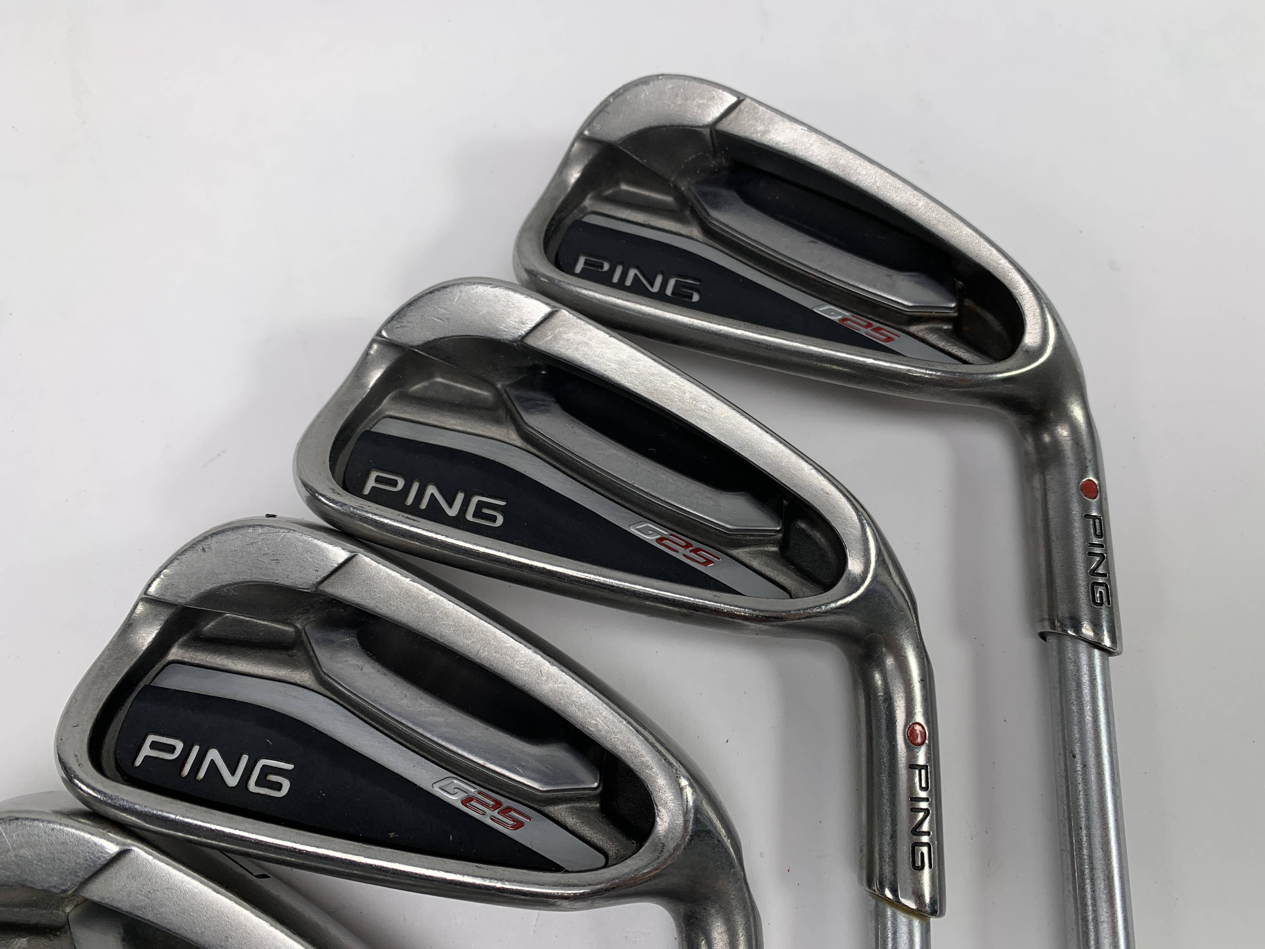 Ping G25 Iron Set 4-PW Red Dot 1* Flat KBS Tour C-Taper