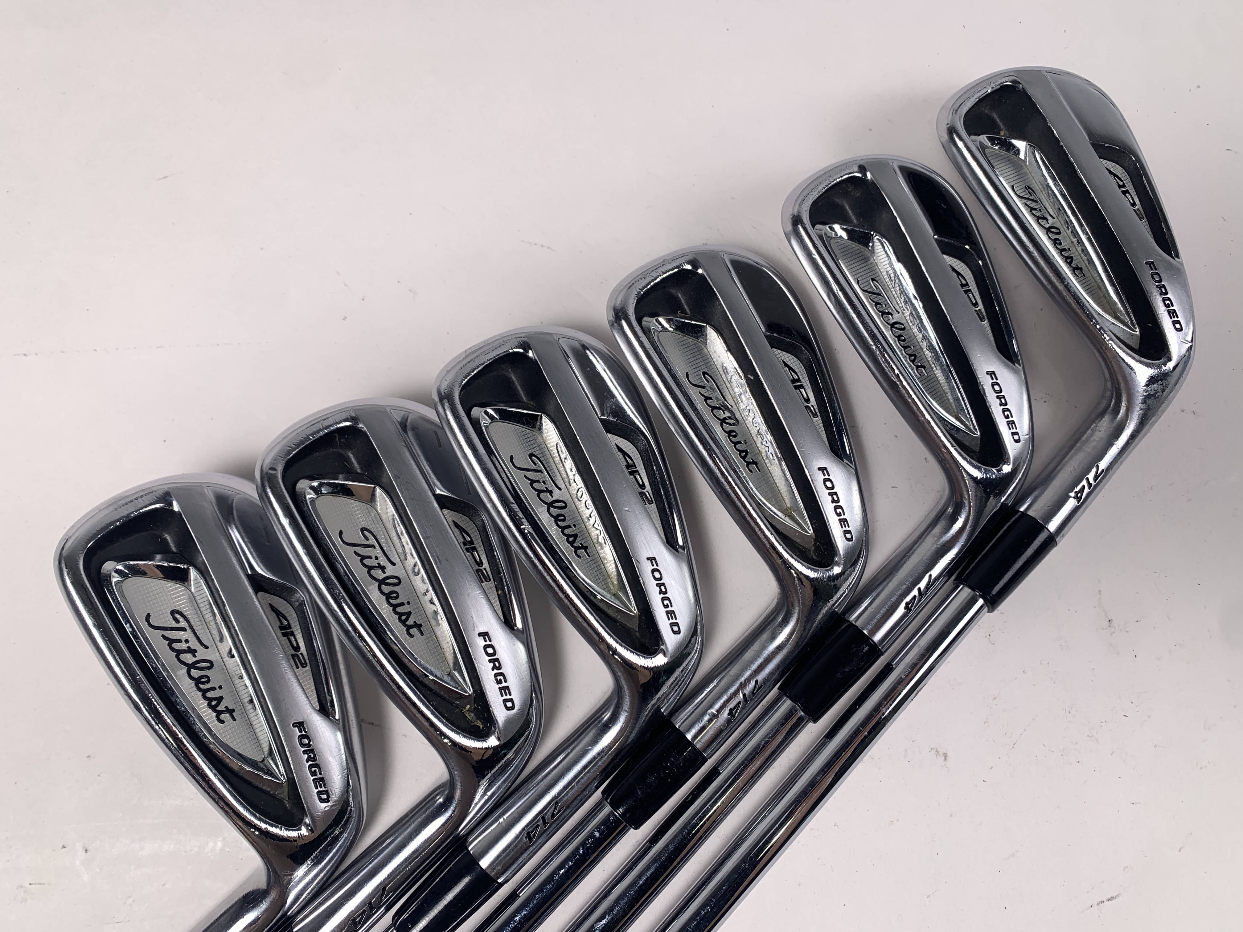 Titleist 714 AP2 Iron Set 5-PW KBS Tour Stiff Steel Mens RH +1/2