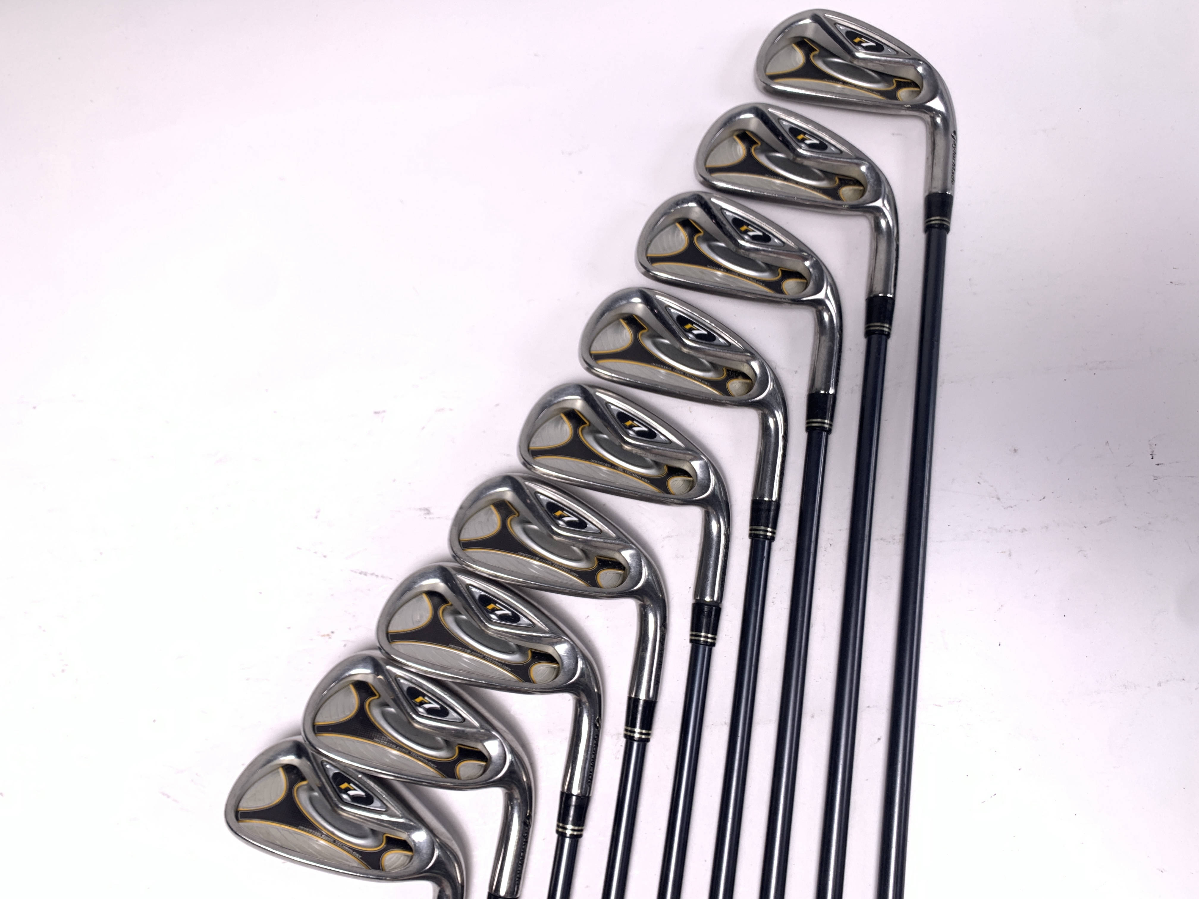TaylorMade R7 Iron Set 3-PW+GW REAX 65g Stiff Graphite Mens RH +