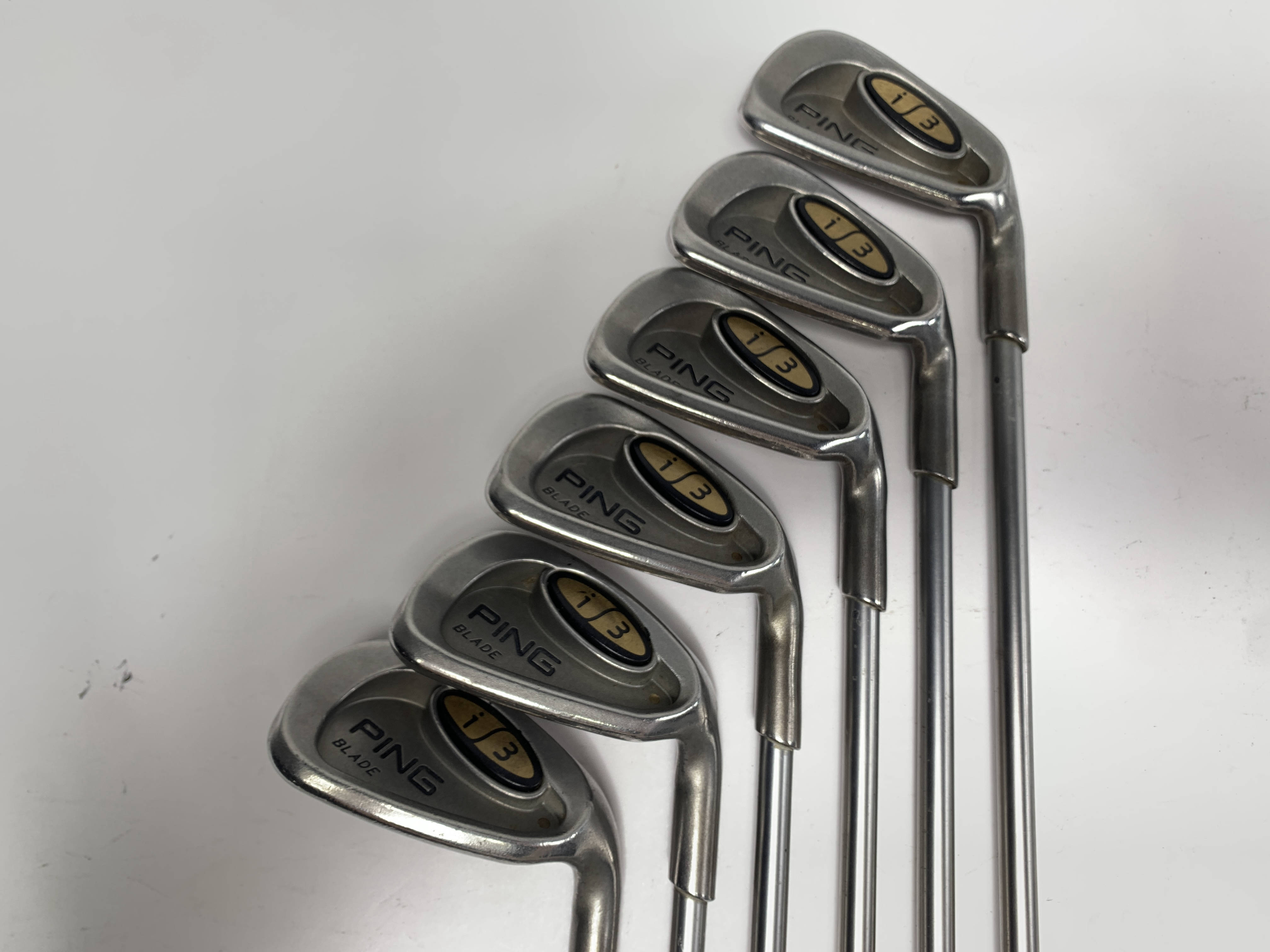 Ping i3 + Blade Iron Set 6-PW+SW White Dot 3* Up ProForce 75 Gold
