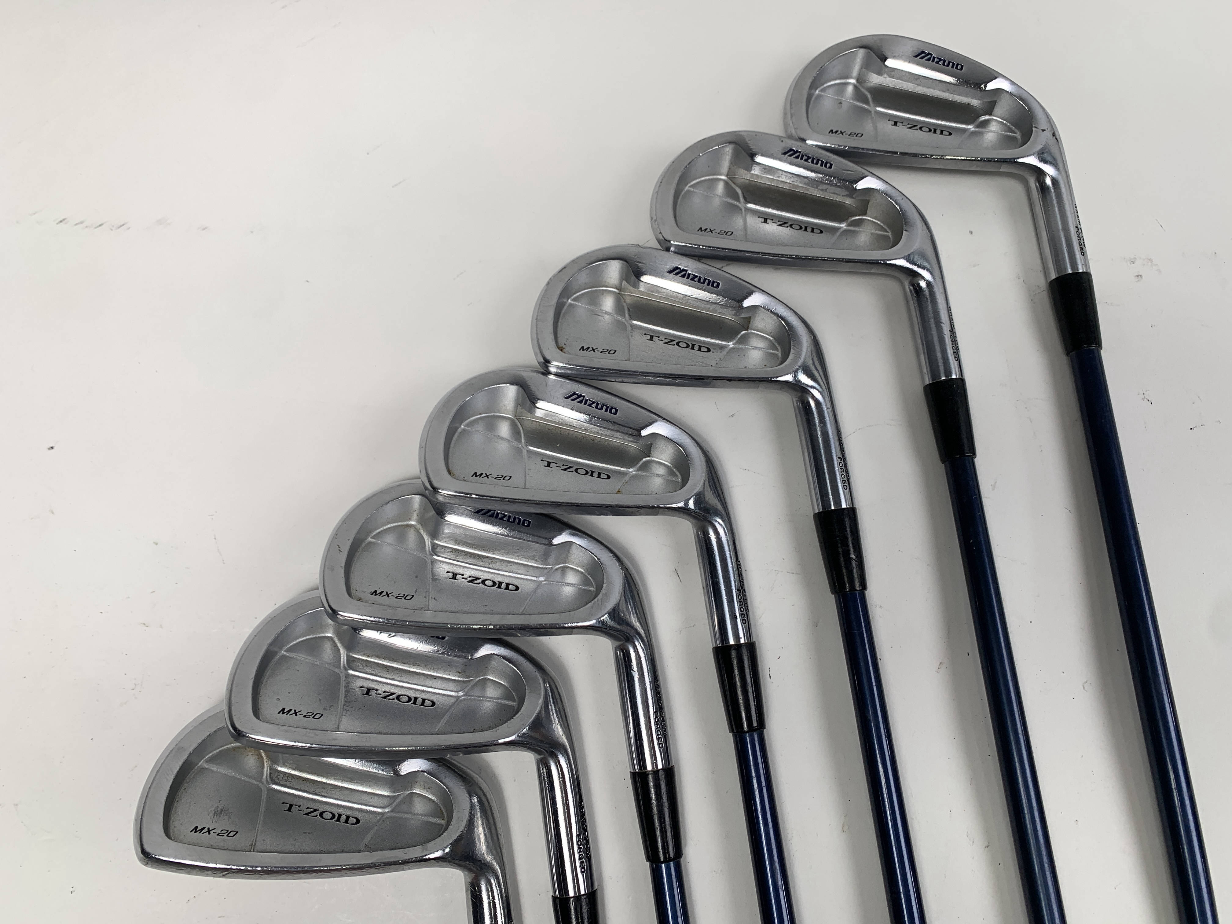 Mizuno MX 20 Iron Set 3-PW Exsar Blue Regular Graphite Mens RH- NO