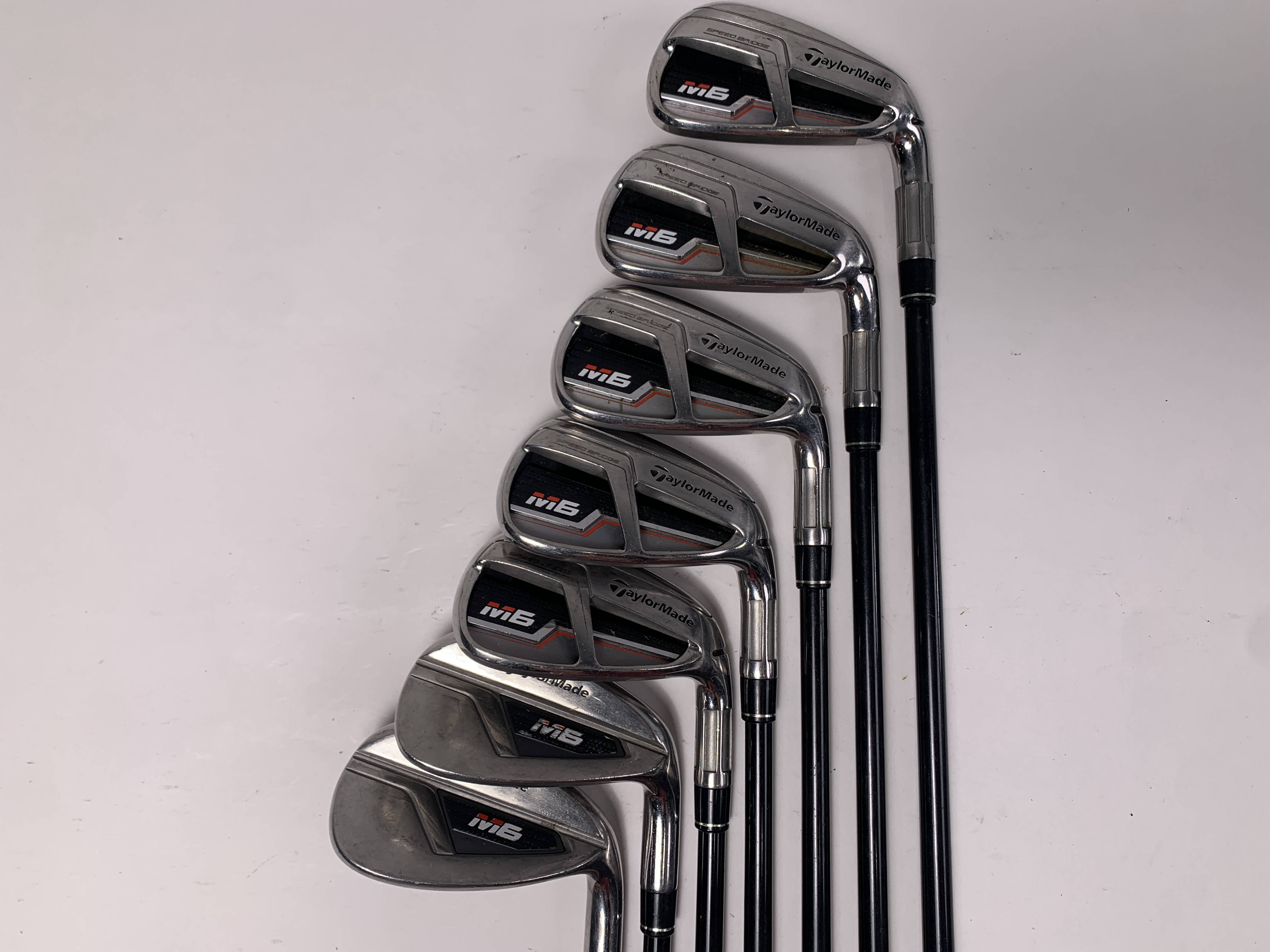 TaylorMade M6 Iron Set 6-PW+GW+SW Fujikura Atmos 5A Senior