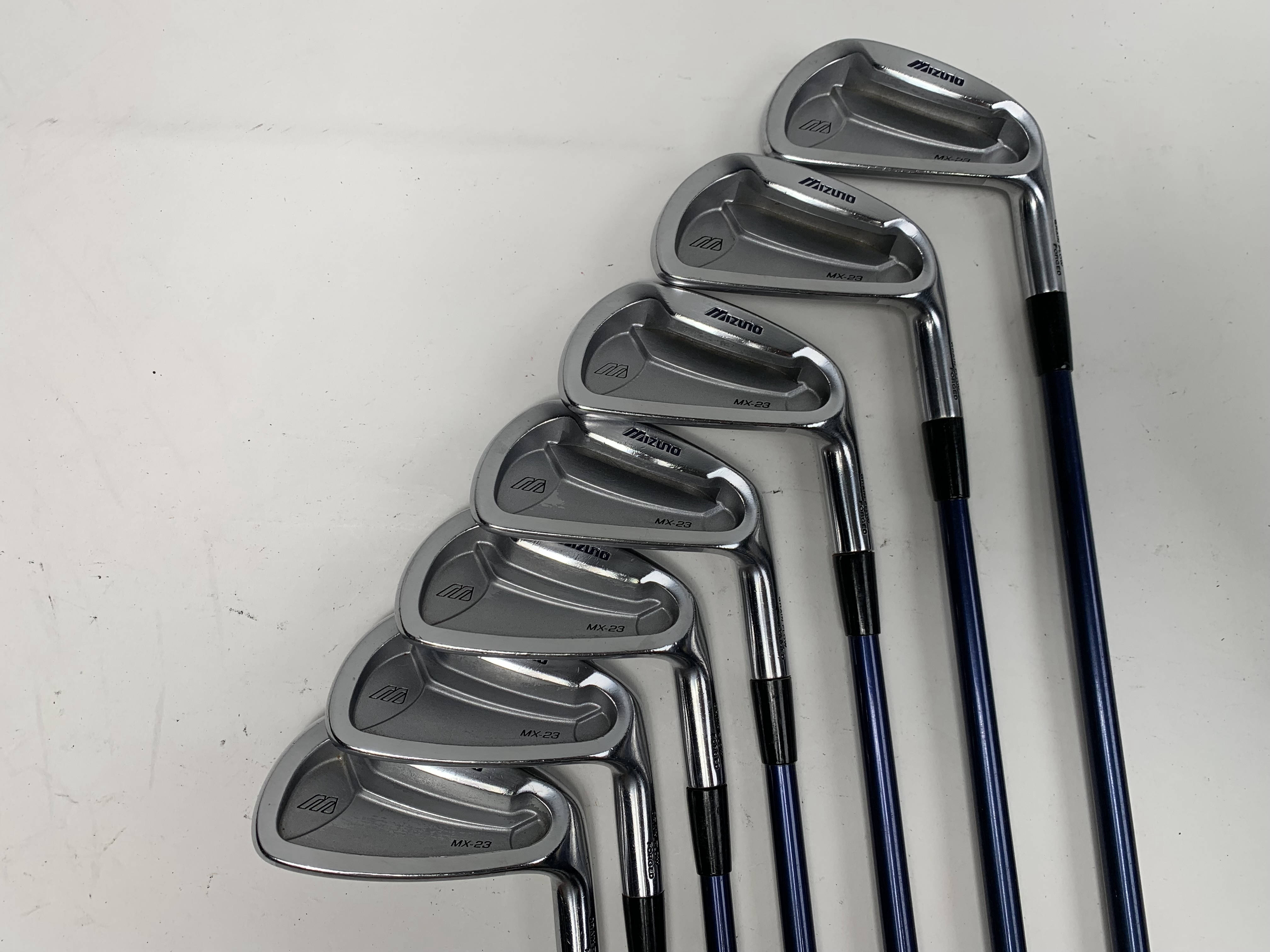 Mizuno MX 23 Iron Set 4-PW Exsar Blue Regular Graphite Mens RH | eBay