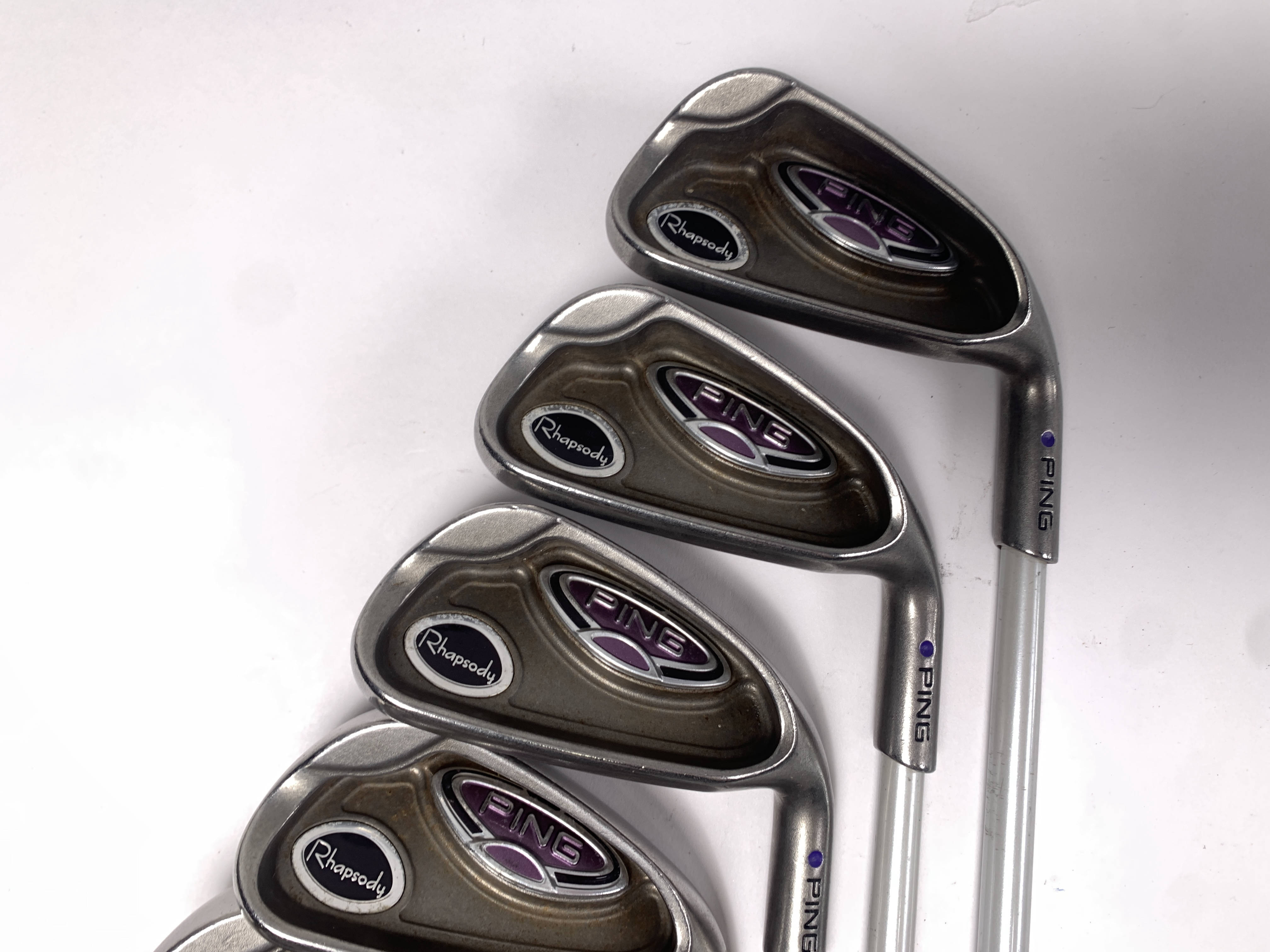 【PING Rhapsodyアイアン5本セット】　7・8・9・W・S Ping Rhapsody 2015 Iron Set 7-PW Red Dot 1* Flat ULT220 Lite