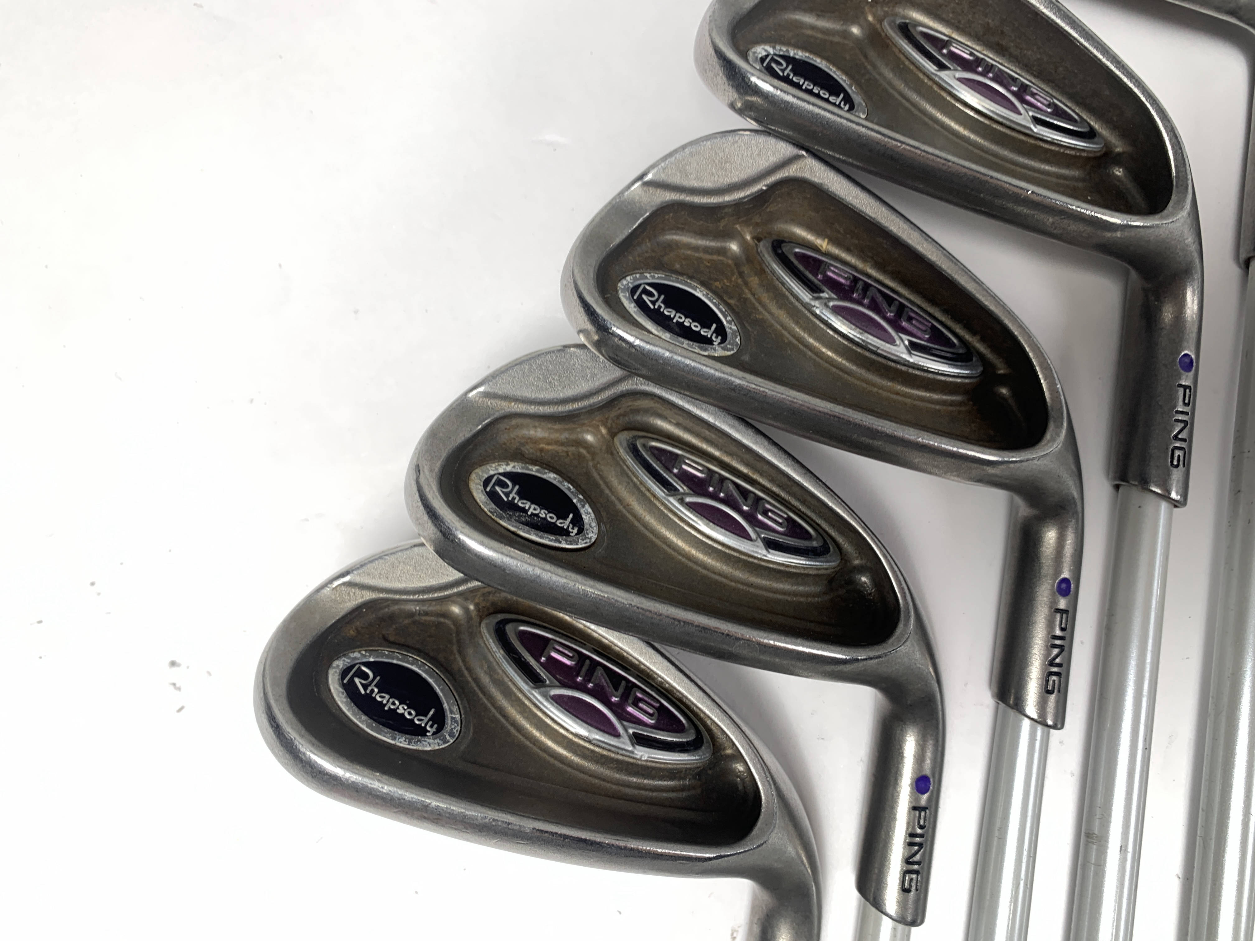 【PING Rhapsodyアイアン5本セット】　7・8・9・W・S Ping Rhapsody 2015 Iron Set 7-PW Red Dot 1* Flat ULT220 Lite