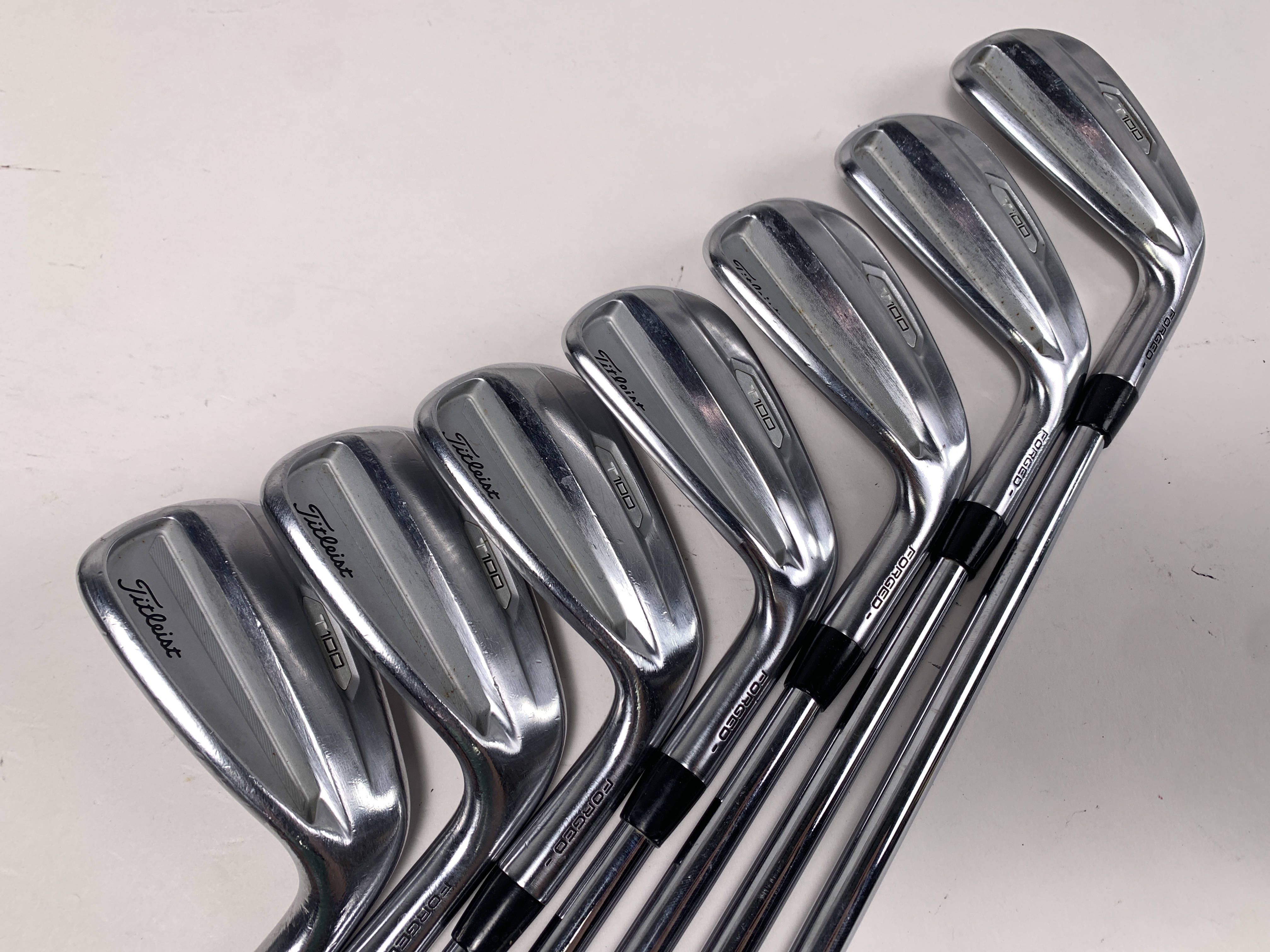 Titleist T100 2021 Iron Set 4-PW AMT Tour White X100 Extra Stiff 