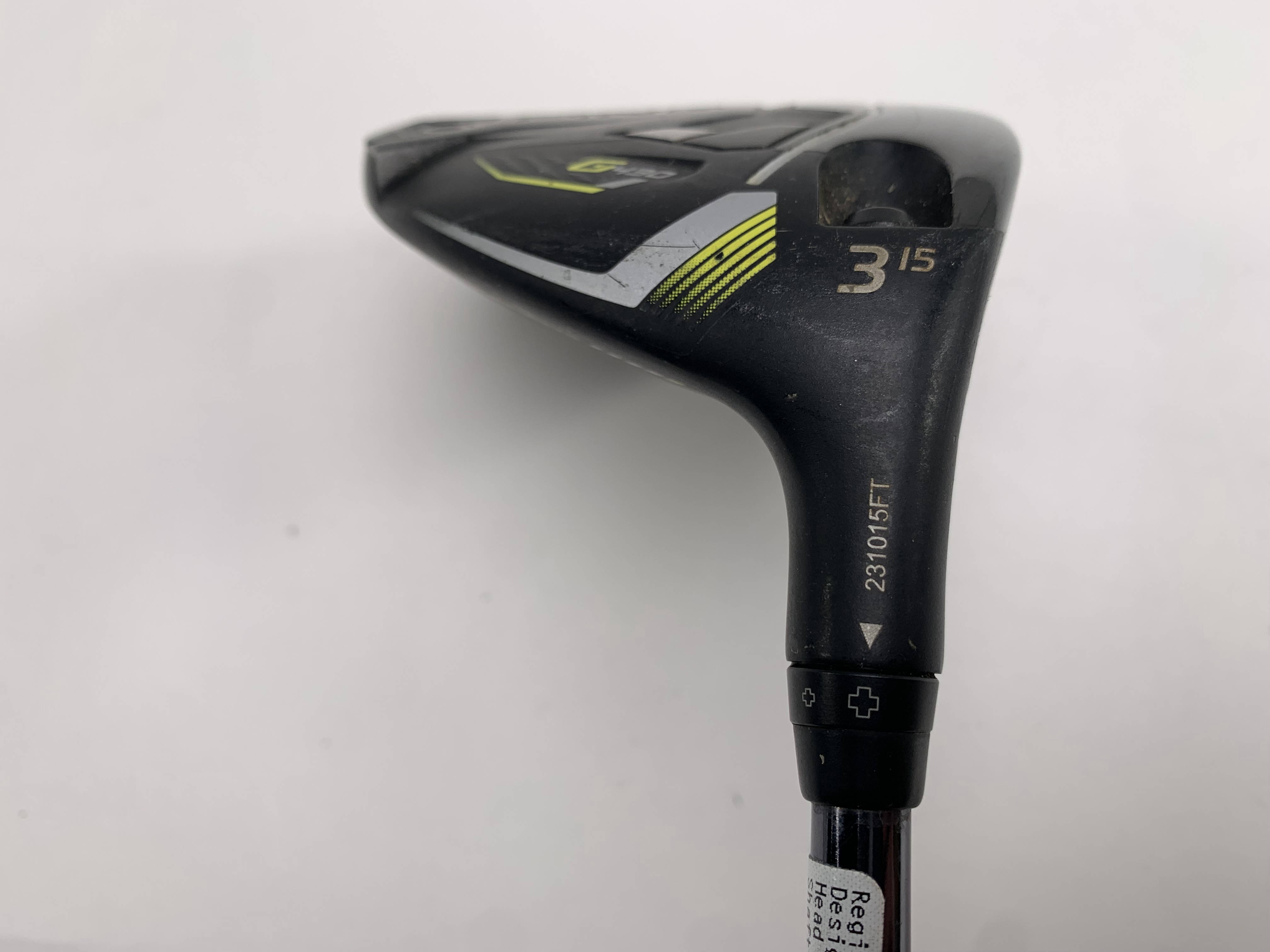 Ping G430 Max 3 Fairway Wood 15* Tour 2.0 Black 65g Stiff Graphite