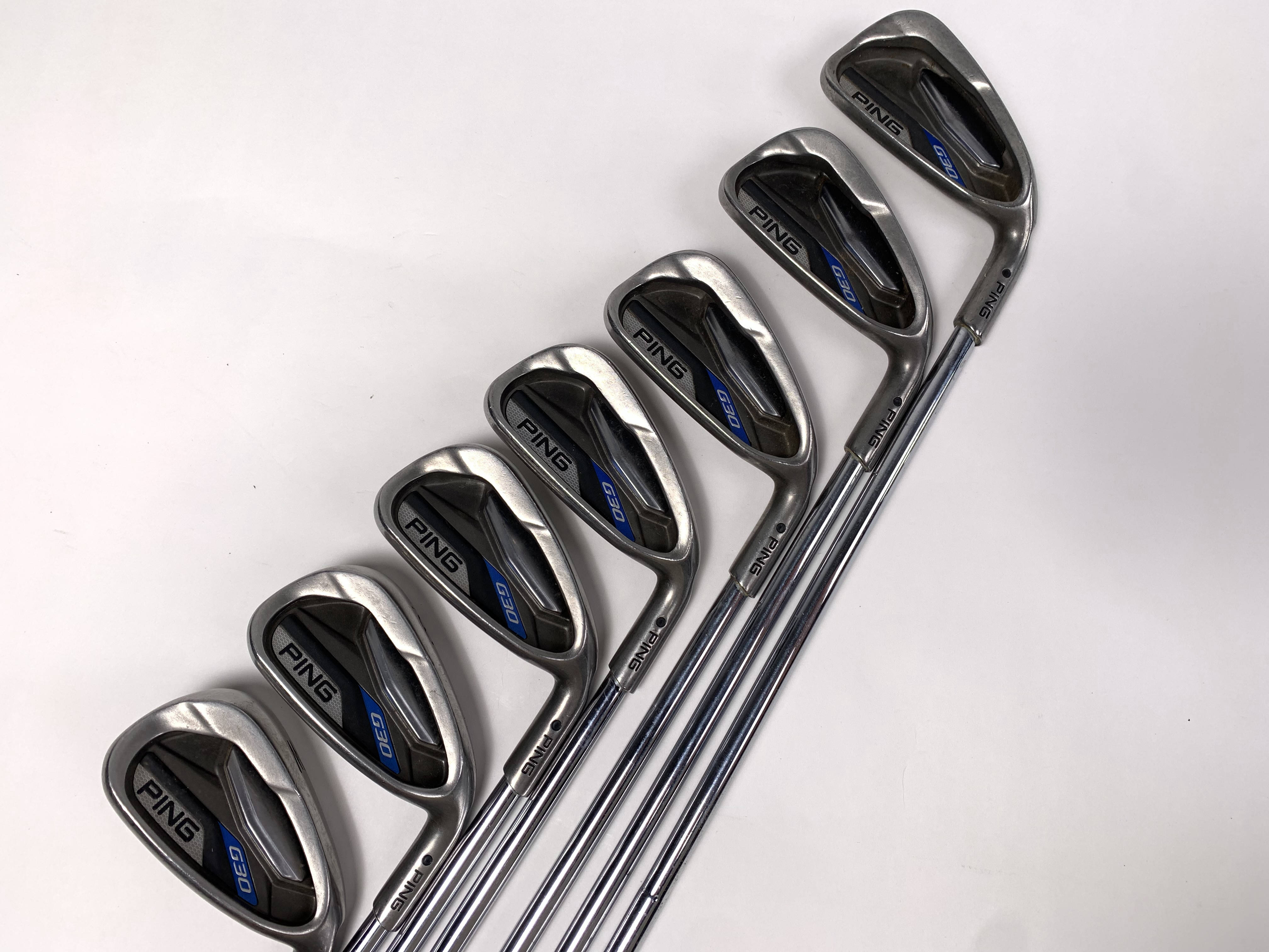 Ping G30 Iron Set 4-PW Black Dot CFS Distance Regular Steel RH