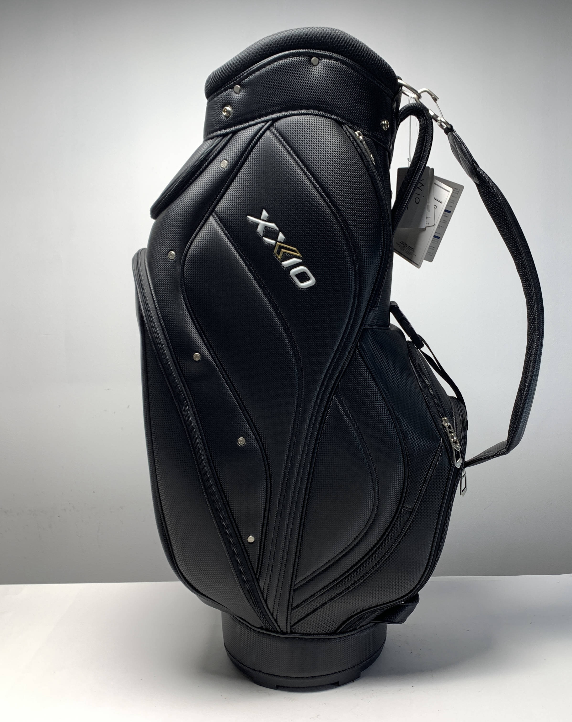 XXIO Lightweight Cart Bag Black 5-Way Divide Single Strap
