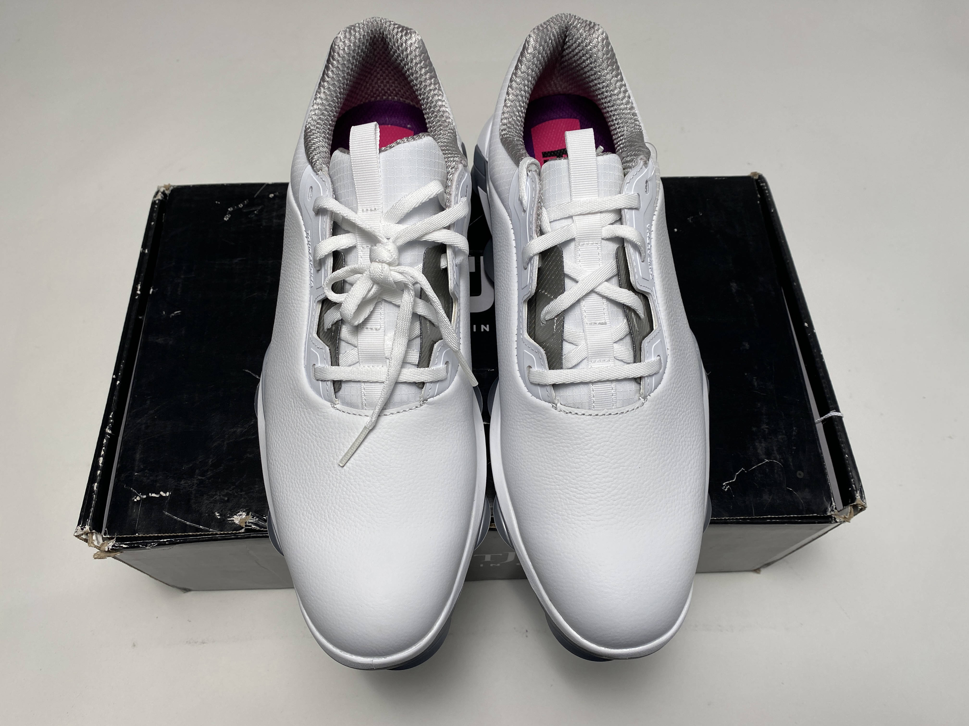 FootJoy Tour Alpha Golf Shoes - White/Silver 55543 - Size 12 (Extra Wide) FootJoy Golf Men main image 2