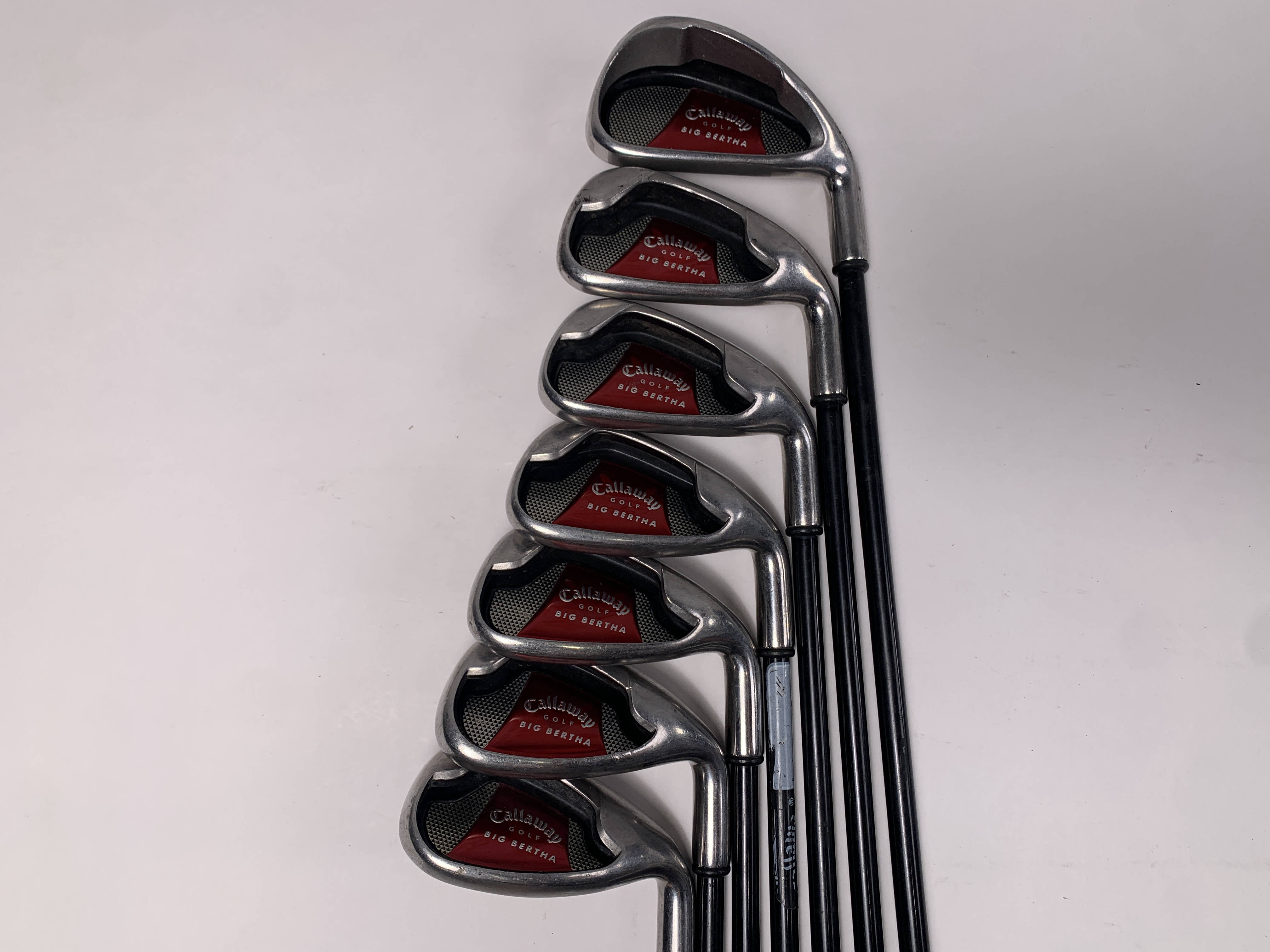 Callaway Big Bertha 2008 Iron Set 4-PW+SW 75g Stiff Graphite Mens